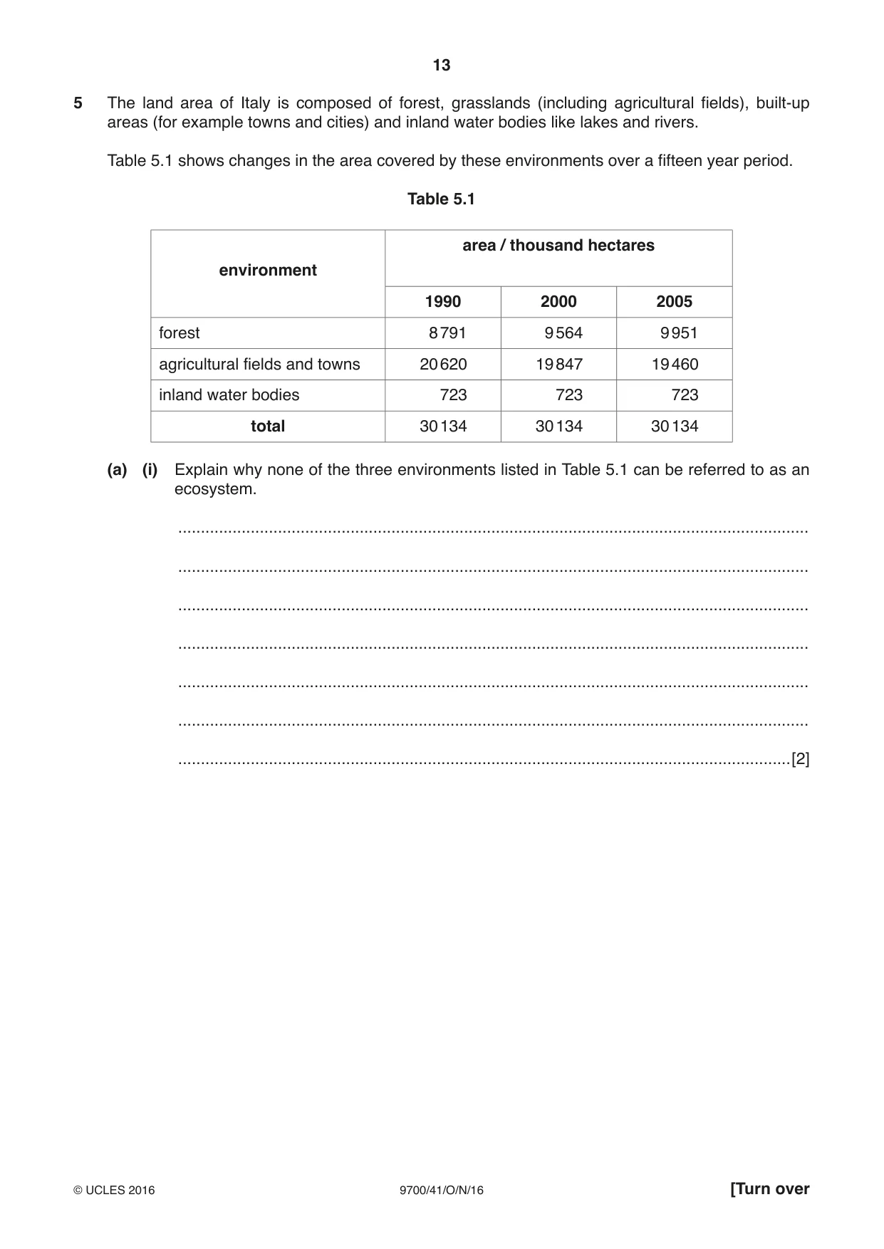 Cambridge A Level Biology 9700 2016 Oct/Nov Paper 4 · Variant 1 question paper, page 13 of 28