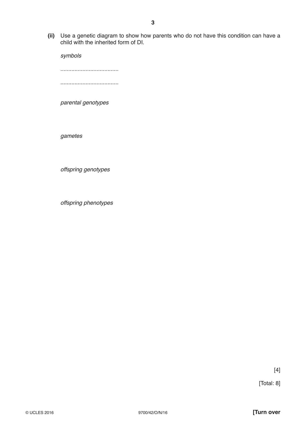 Cambridge A Level Biology 9700 2016 Oct/Nov Paper 4 · Variant 2 question paper, page 3 of 28