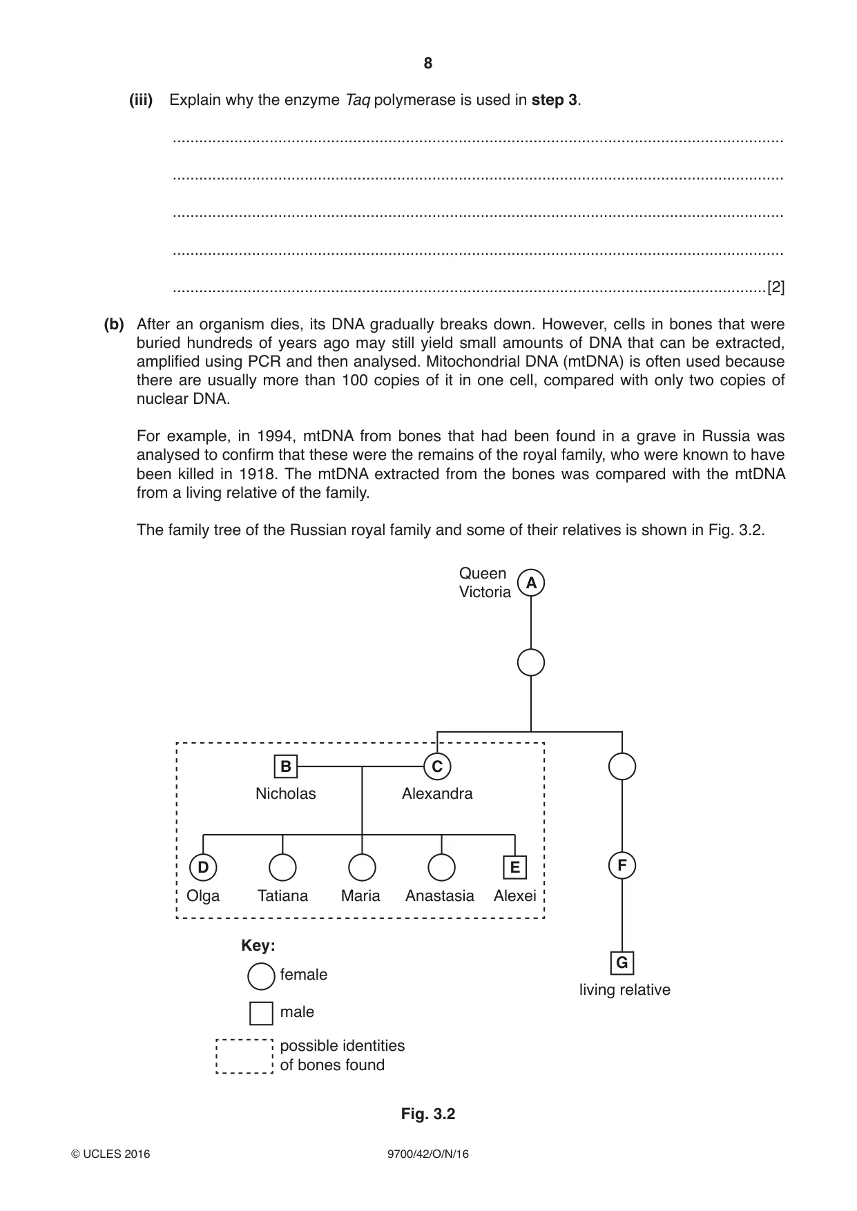 Cambridge A Level Biology 9700 2016 Oct/Nov Paper 4 · Variant 2 question paper, page 8 of 28