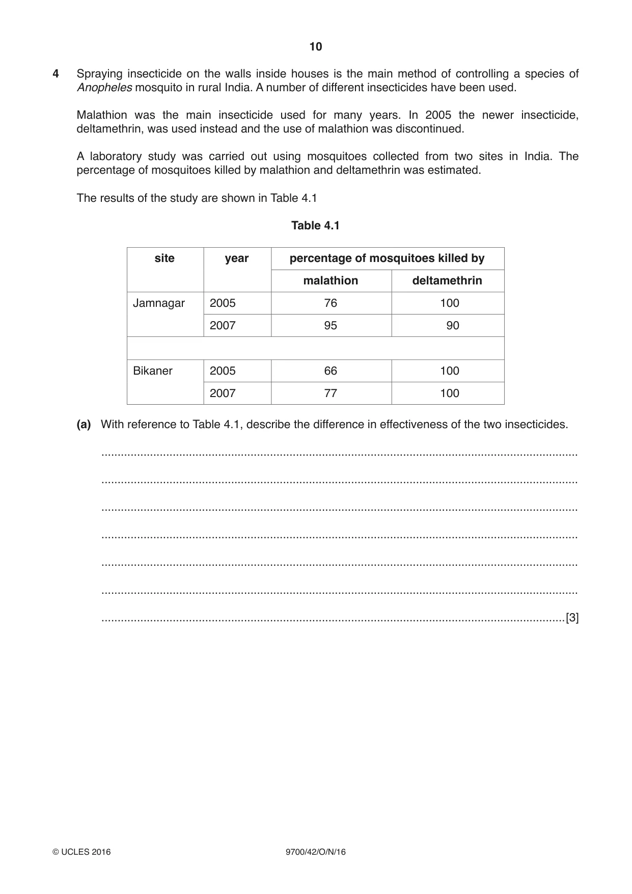Cambridge A Level Biology 9700 2016 Oct/Nov Paper 4 · Variant 2 question paper, page 10 of 28
