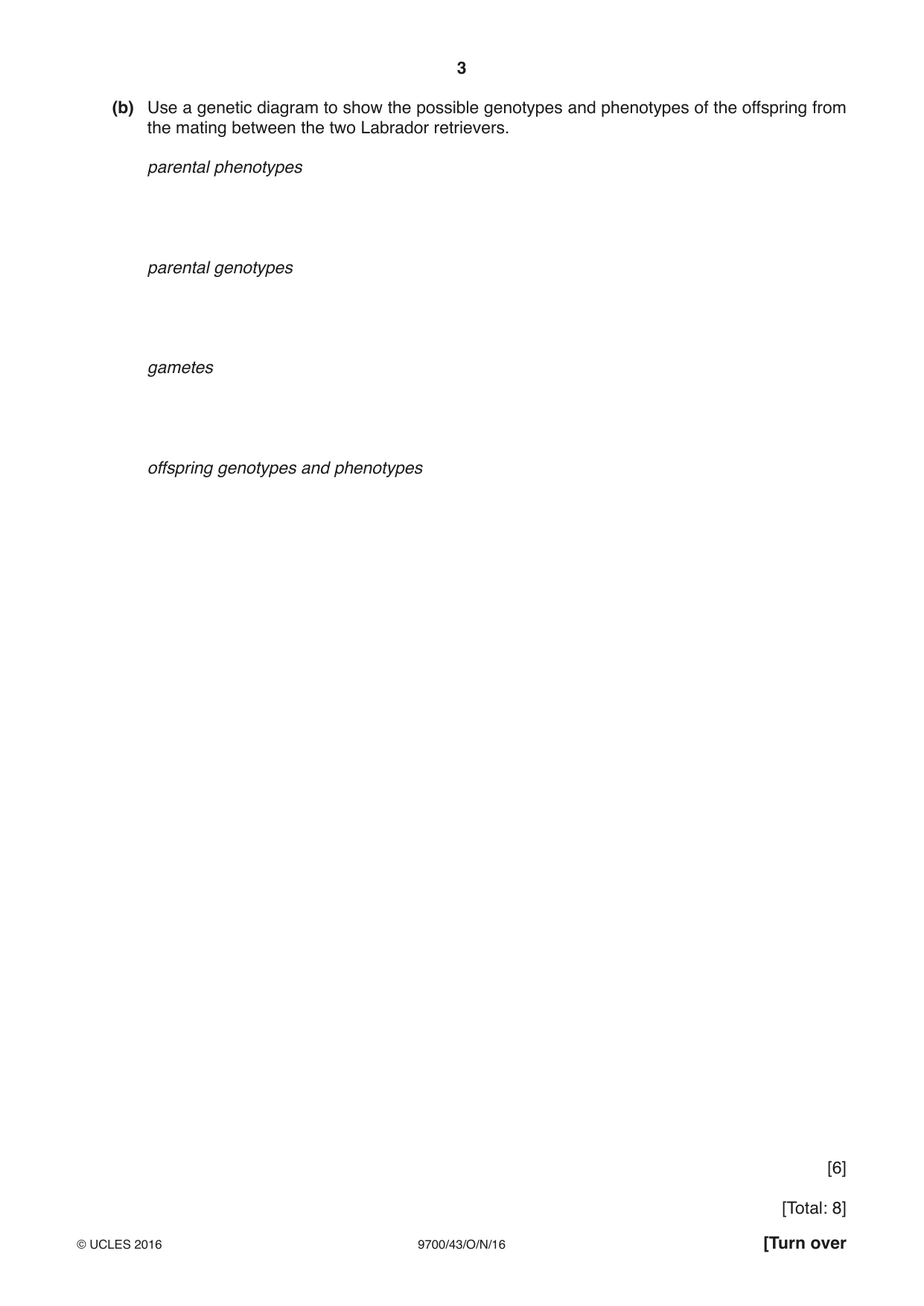 Cambridge A Level Biology 9700 2016 Oct/Nov Paper 4 · Variant 3 question paper, page 3 of 24
