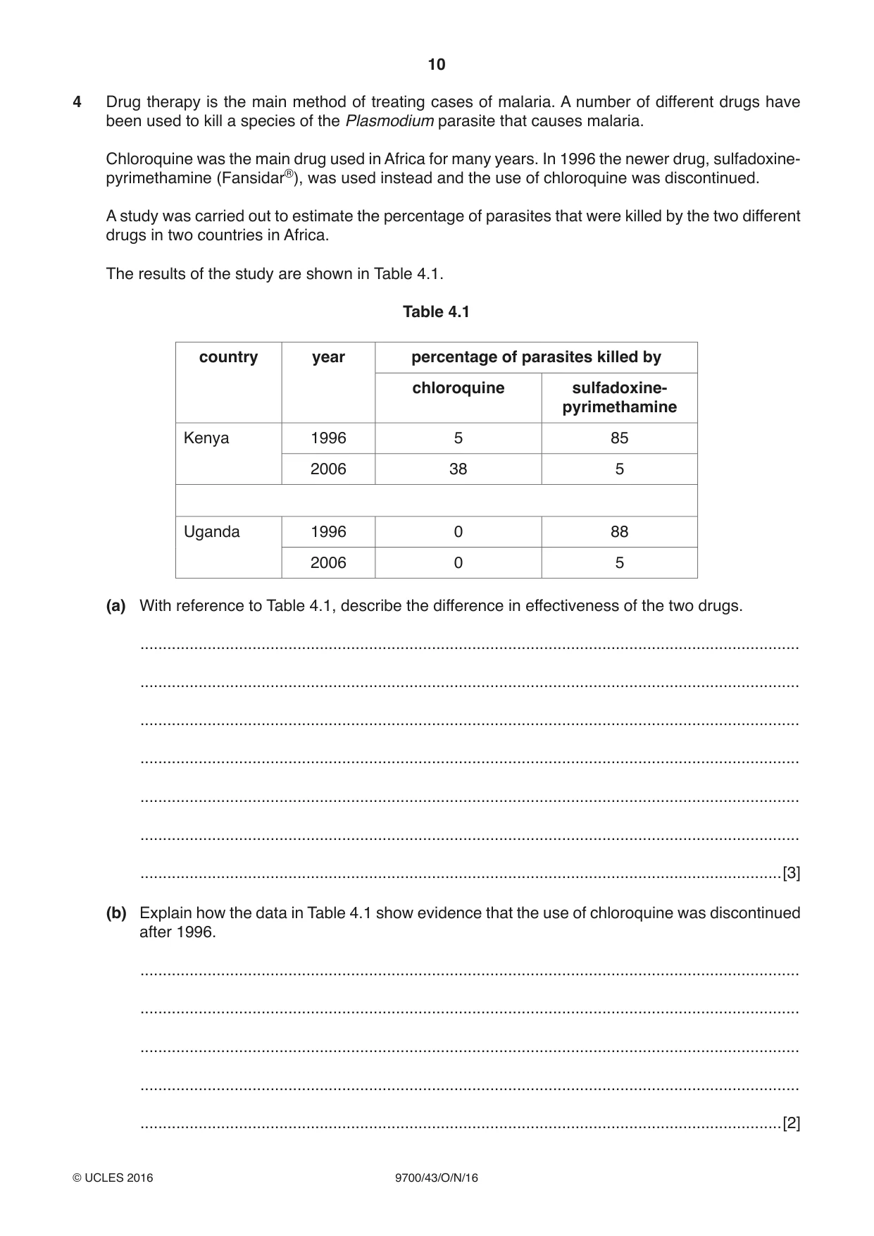 Cambridge A Level Biology 9700 2016 Oct/Nov Paper 4 · Variant 3 question paper, page 10 of 24