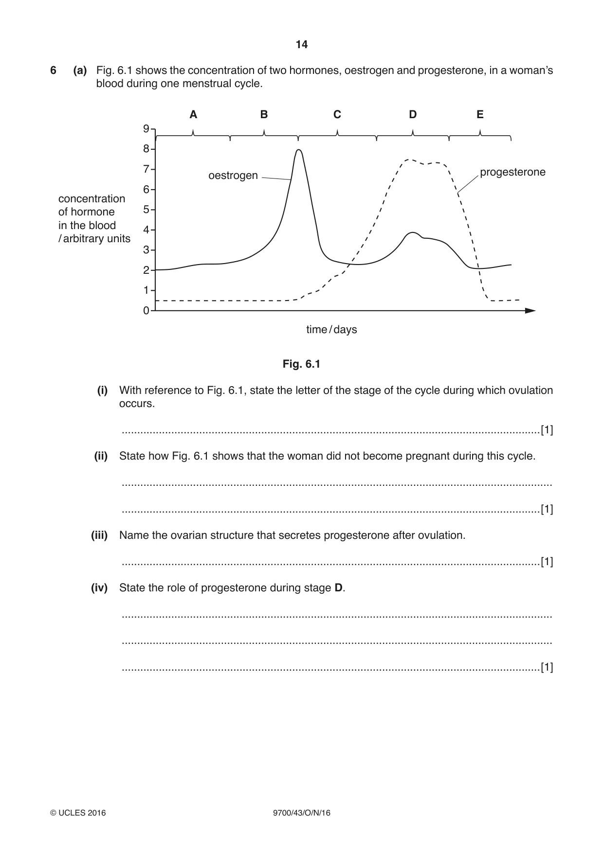 Cambridge A Level Biology 9700 2016 Oct/Nov Paper 4 · Variant 3 question paper, page 14 of 24