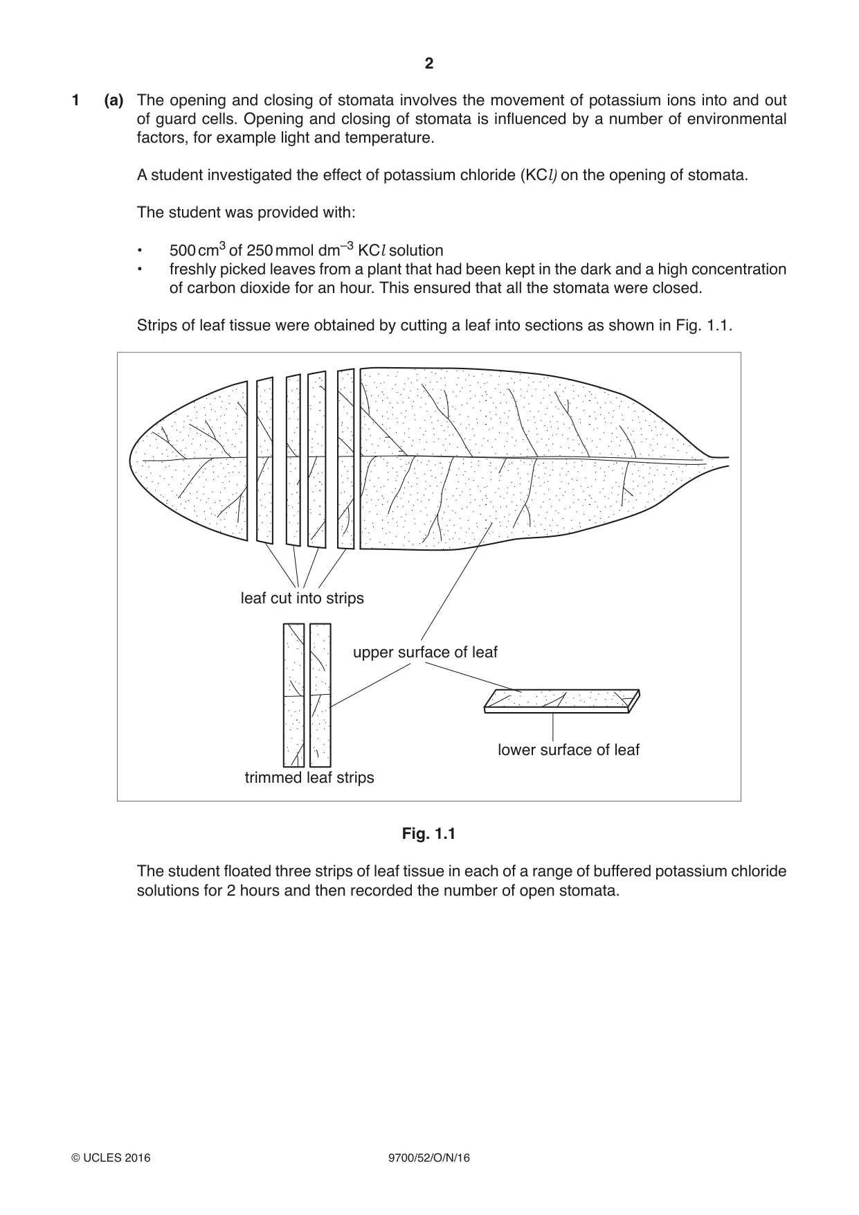 Cambridge A Level Biology 9700 2016 Oct/Nov Paper 5 · Variant 2 question paper, page 2 of 12