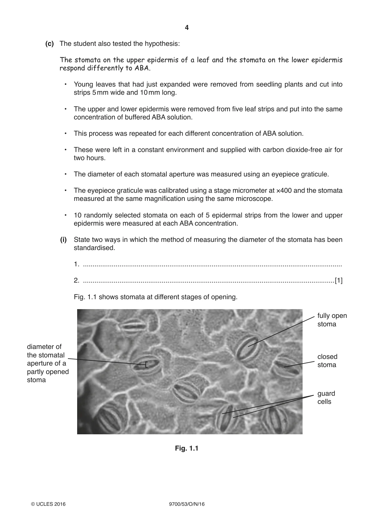 Cambridge A Level Biology 9700 2016 Oct/Nov Paper 5 · Variant 3 question paper, page 4 of 12