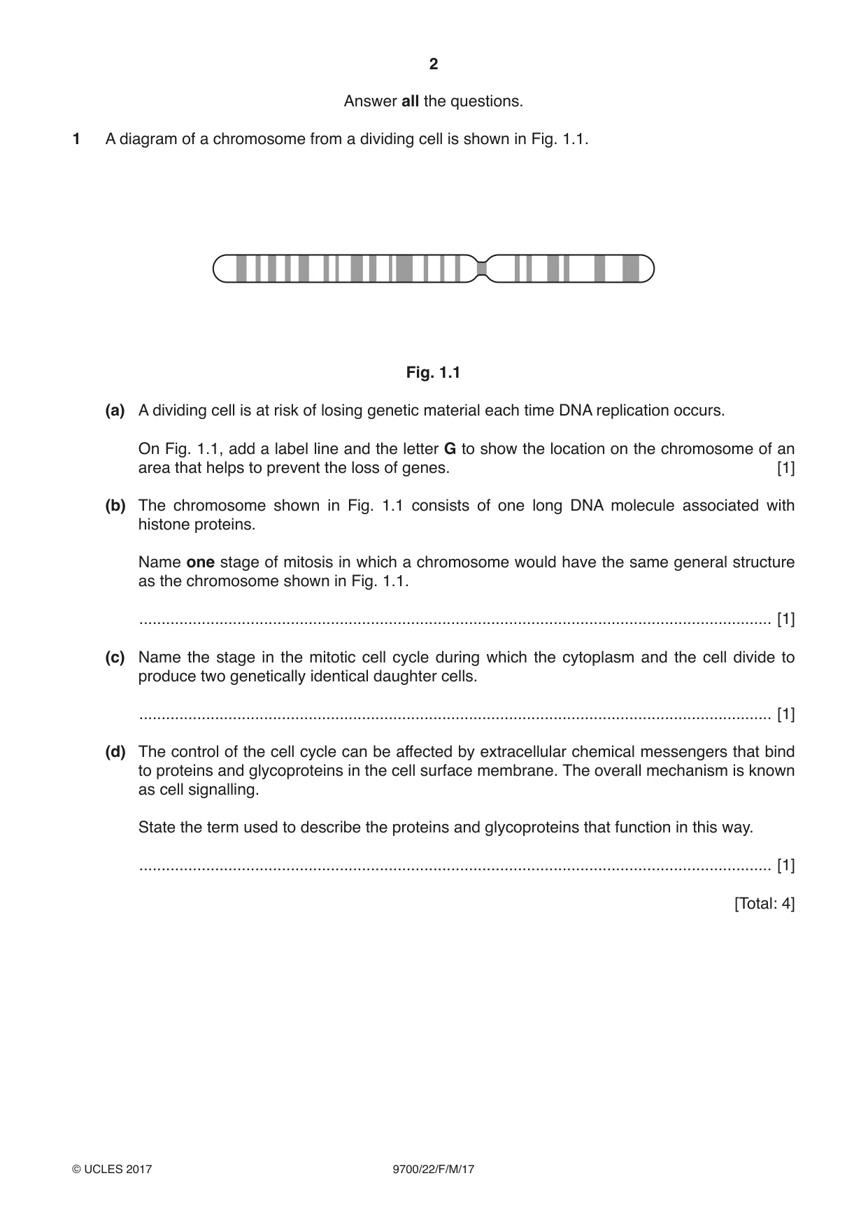 Cambridge A Level Biology 9700 2017 Feb/March Paper 2 · Variant 2 question paper, page 2 of 16