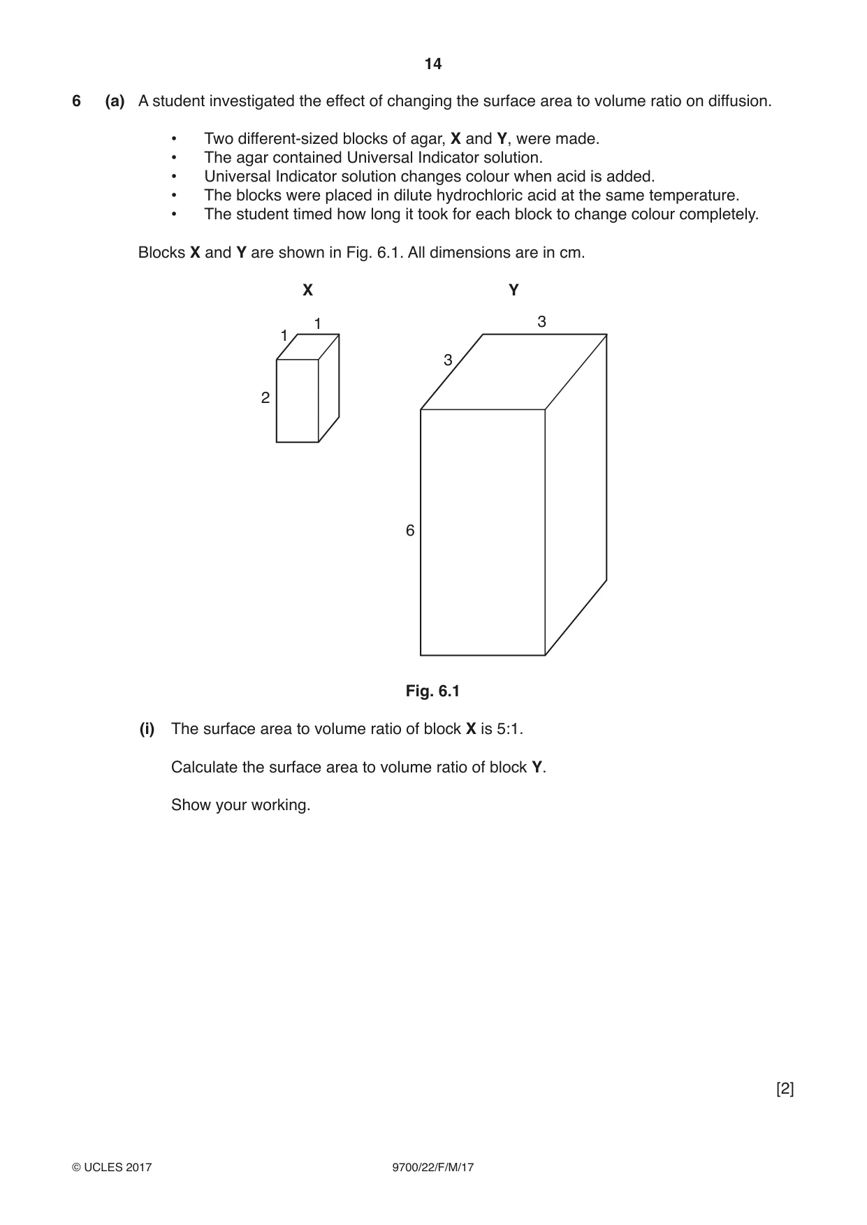 Cambridge A Level Biology 9700 2017 Feb/March Paper 2 · Variant 2 question paper, page 14 of 16