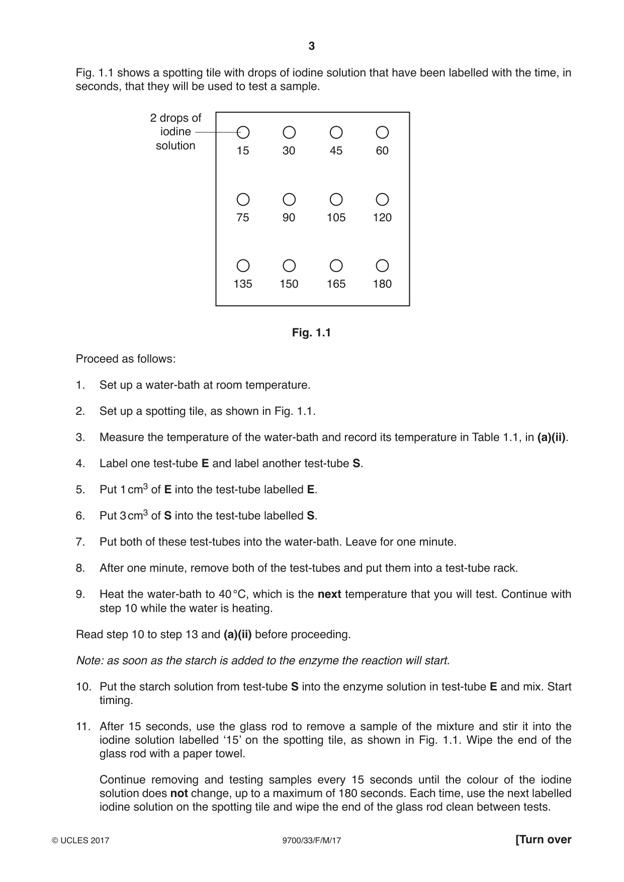 Cambridge A Level Biology 9700 2017 Feb/March Paper 3 · Variant 3 question paper, page 3 of 12
