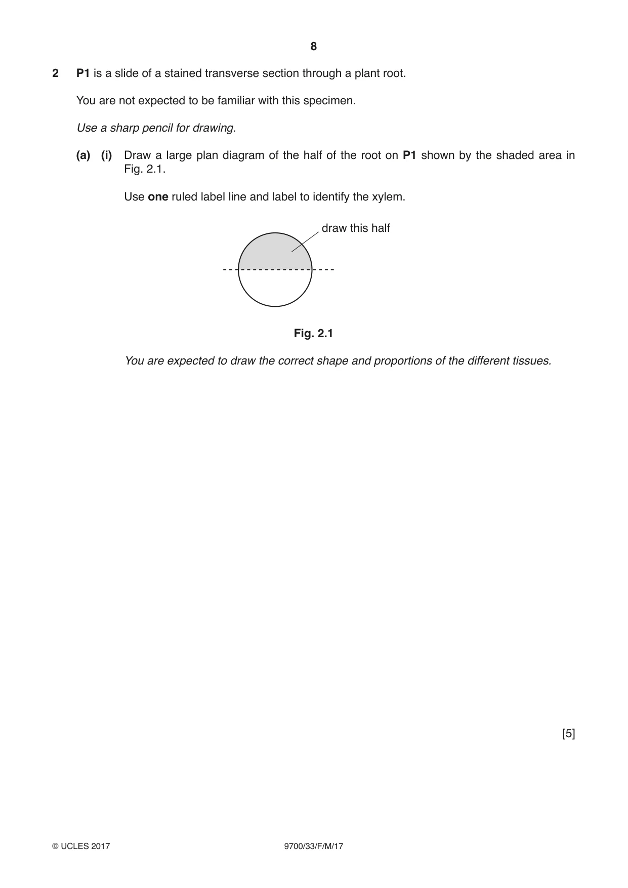 Cambridge A Level Biology 9700 2017 Feb/March Paper 3 · Variant 3 question paper, page 8 of 12