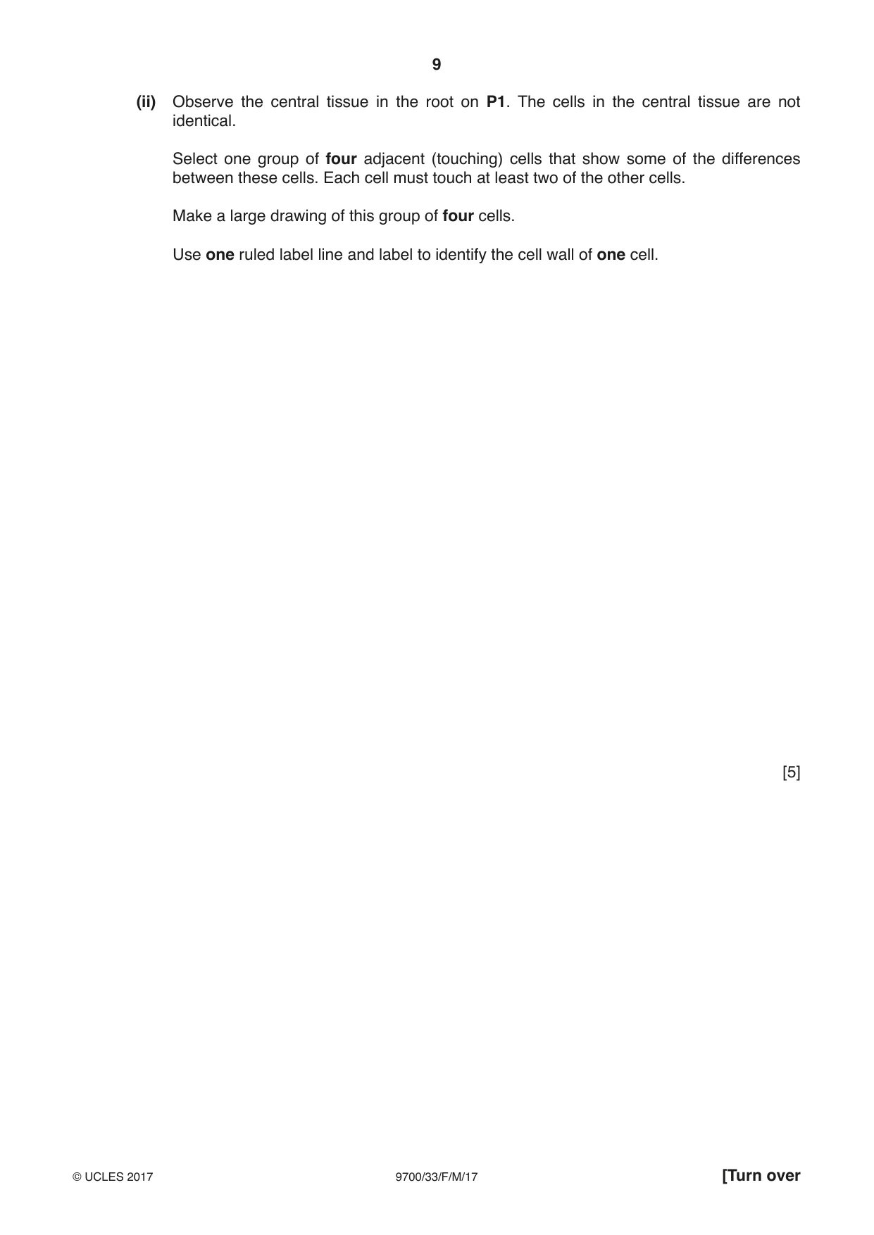 Cambridge A Level Biology 9700 2017 Feb/March Paper 3 · Variant 3 question paper, page 9 of 12