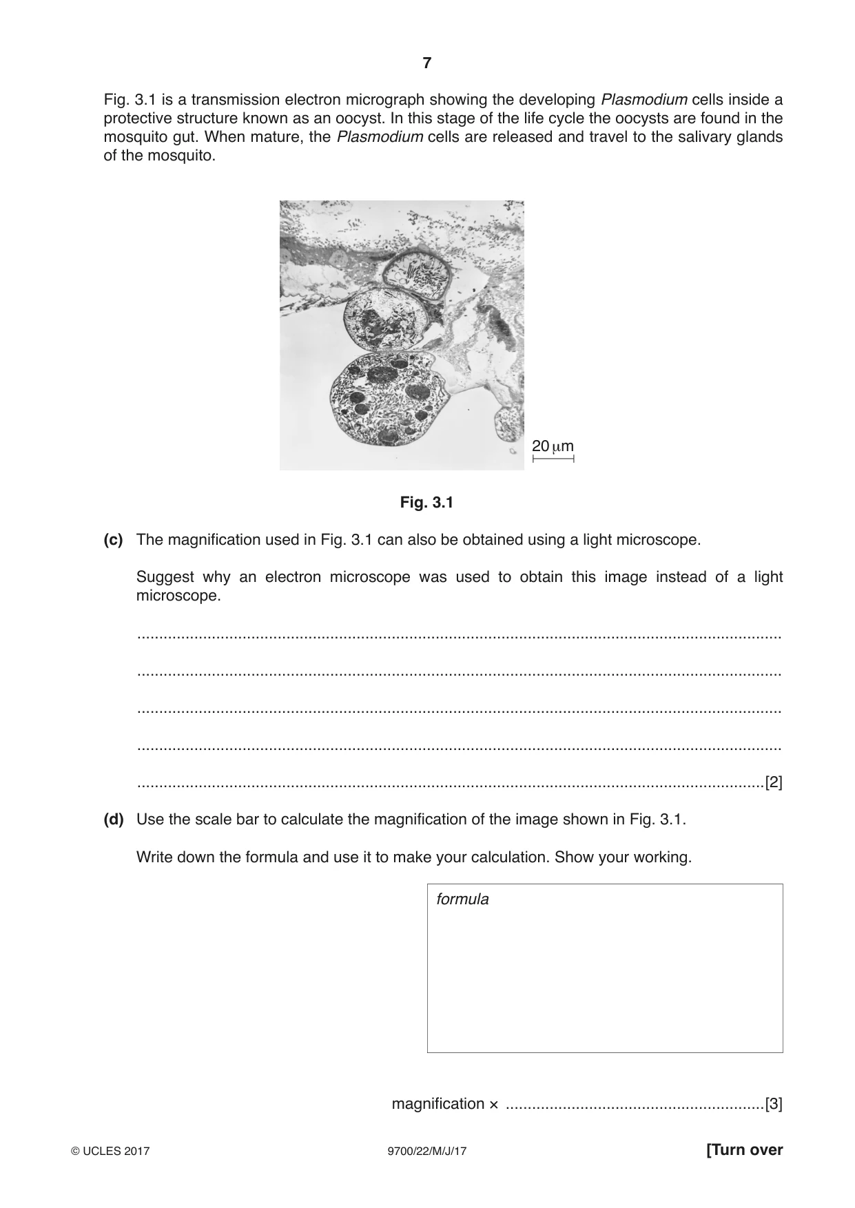 Cambridge A Level Biology 9700 2017 May/June Paper 2 · Variant 2 question paper, page 7 of 16
