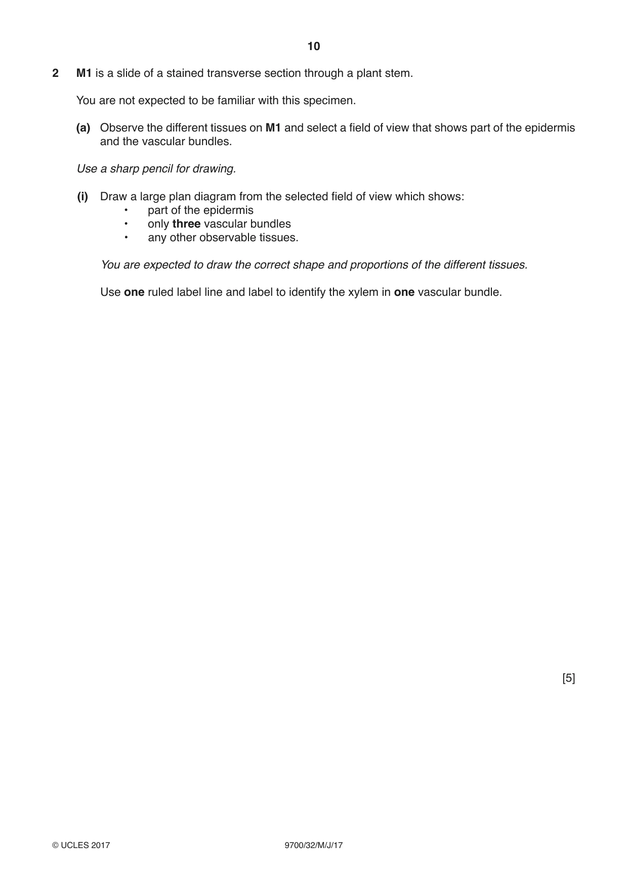 Cambridge A Level Biology 9700 2017 May/June Paper 3 · Variant 2 question paper, page 10 of 16