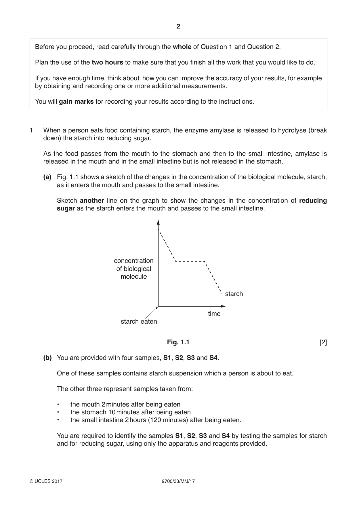 Cambridge A Level Biology 9700 2017 May/June Paper 3 · Variant 3 question paper, page 2 of 12