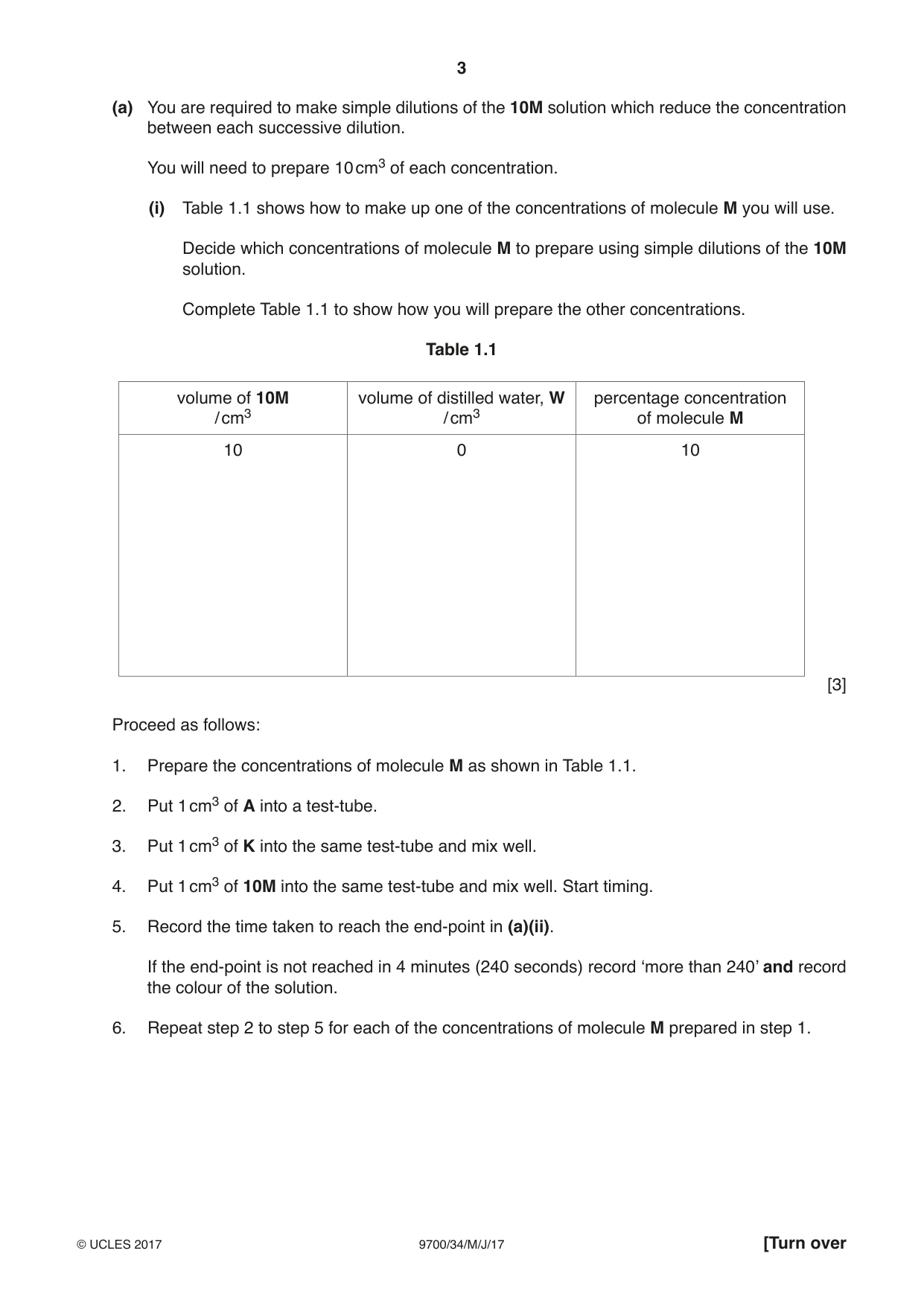 Cambridge A Level Biology 9700 2017 May/June Paper 3 · Variant 4 question paper, page 3 of 16