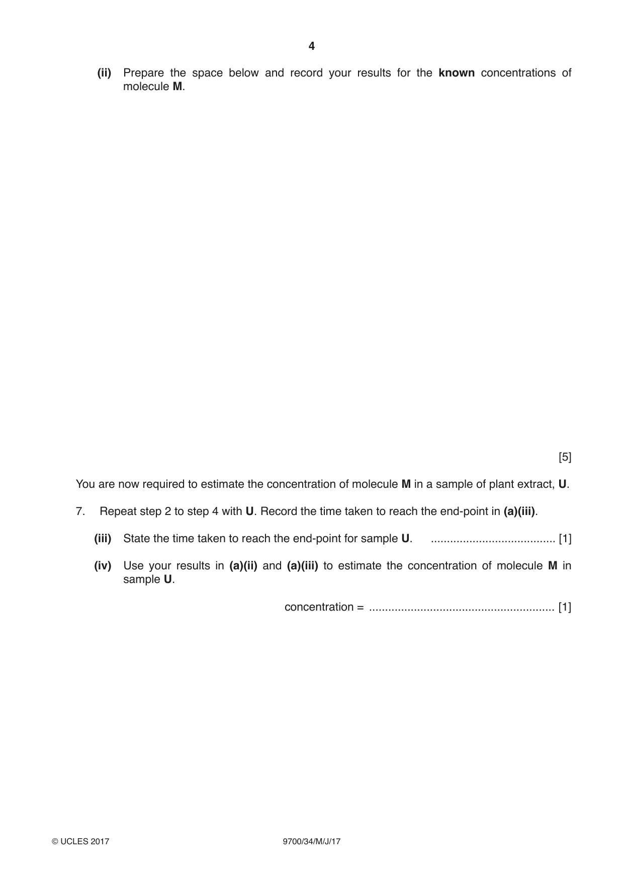 Cambridge A Level Biology 9700 2017 May/June Paper 3 · Variant 4 question paper, page 4 of 16