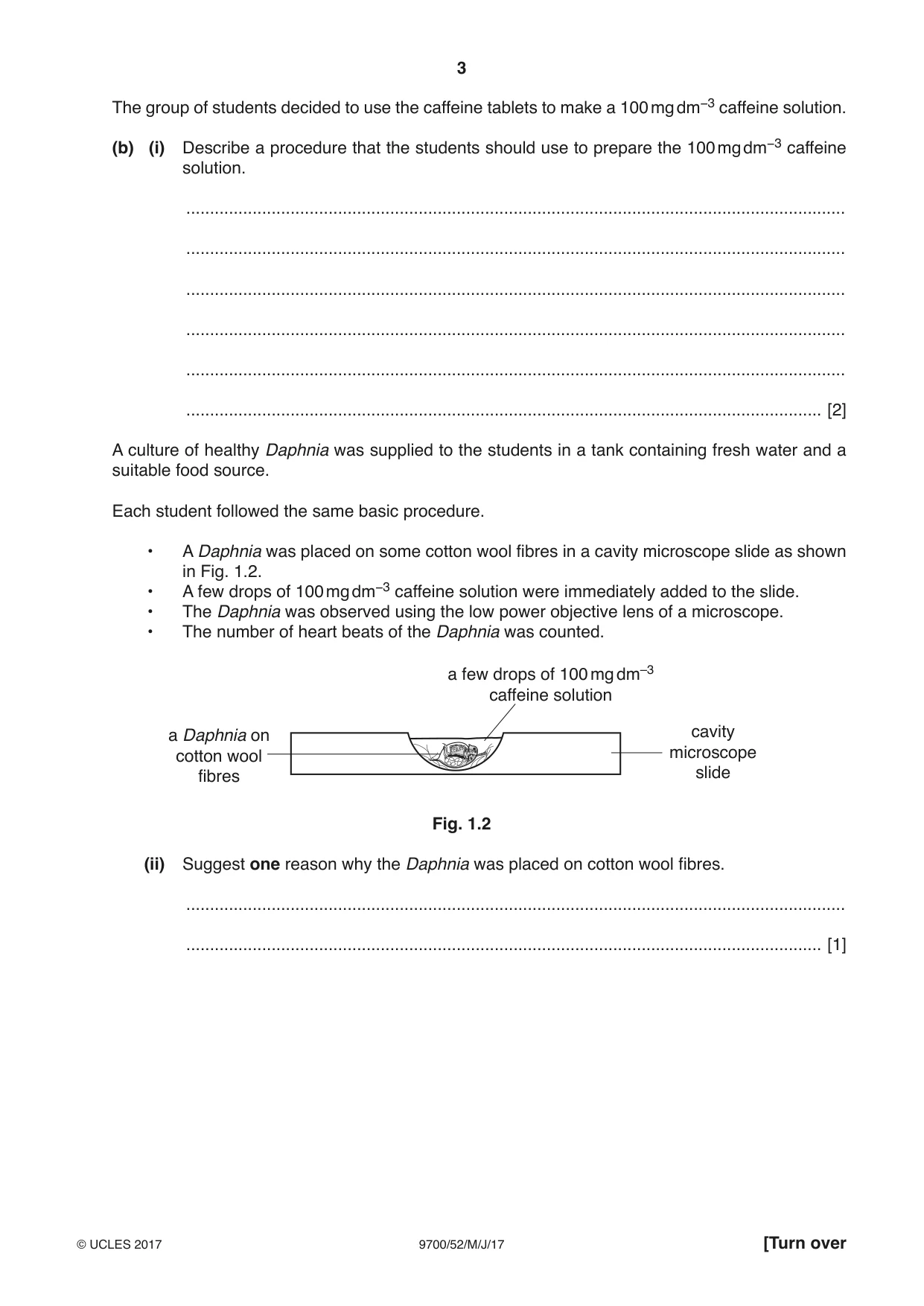 Cambridge A Level Biology 9700 2017 May/June Paper 5 · Variant 2 question paper, page 3 of 12
