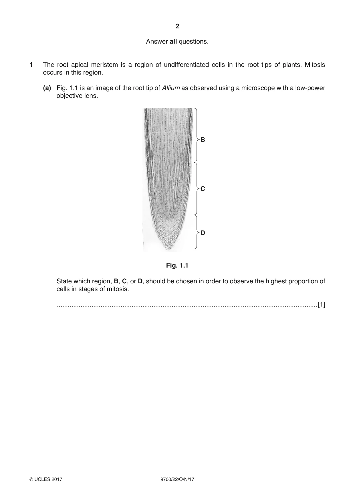 Cambridge A Level Biology 9700 2017 Oct/Nov Paper 2 · Variant 2 question paper, page 2 of 16