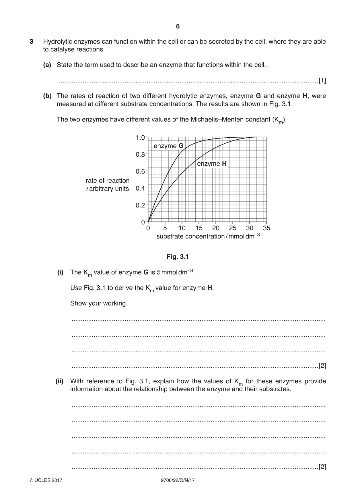 Cambridge A Level Biology 9700 2017 Oct/Nov Paper 2 · Variant 2 question paper, page 6 of 16