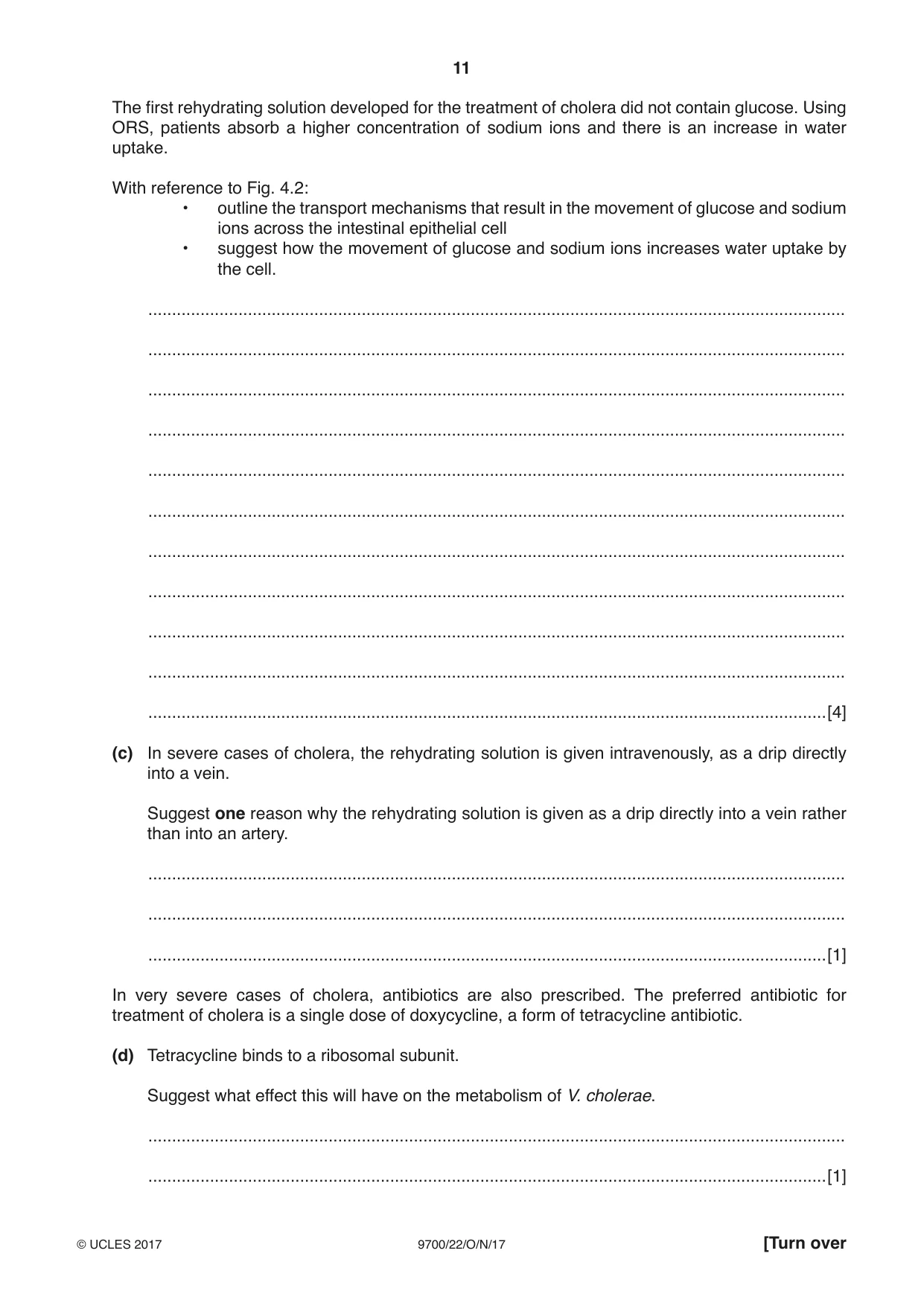 Cambridge A Level Biology 9700 2017 Oct/Nov Paper 2 · Variant 2 question paper, page 11 of 16