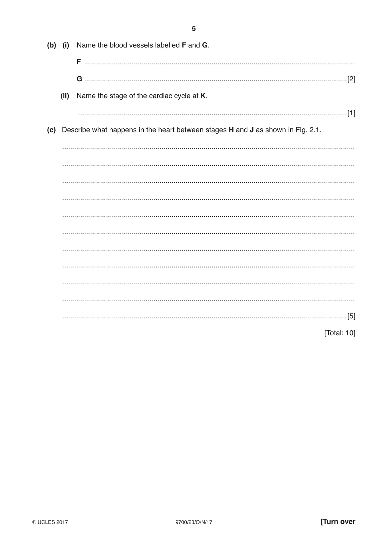 Cambridge A Level Biology 9700 2017 Oct/Nov Paper 2 · Variant 3 question paper, page 5 of 16