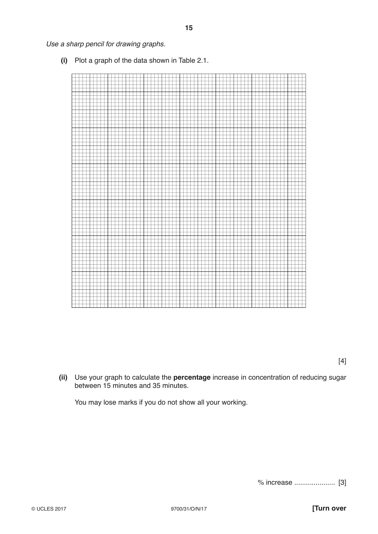 Cambridge A Level Biology 9700 2017 Oct/Nov Paper 3 · Variant 1 question paper, page 15 of 16
