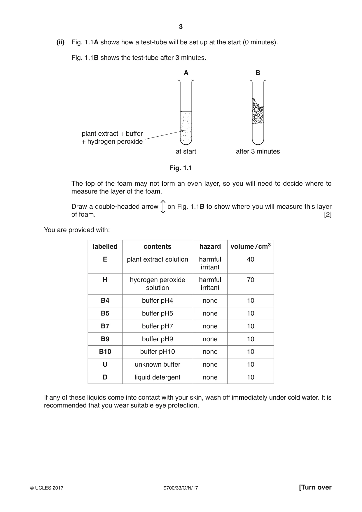 Cambridge A Level Biology 9700 2017 Oct/Nov Paper 3 · Variant 3 question paper, page 3 of 12