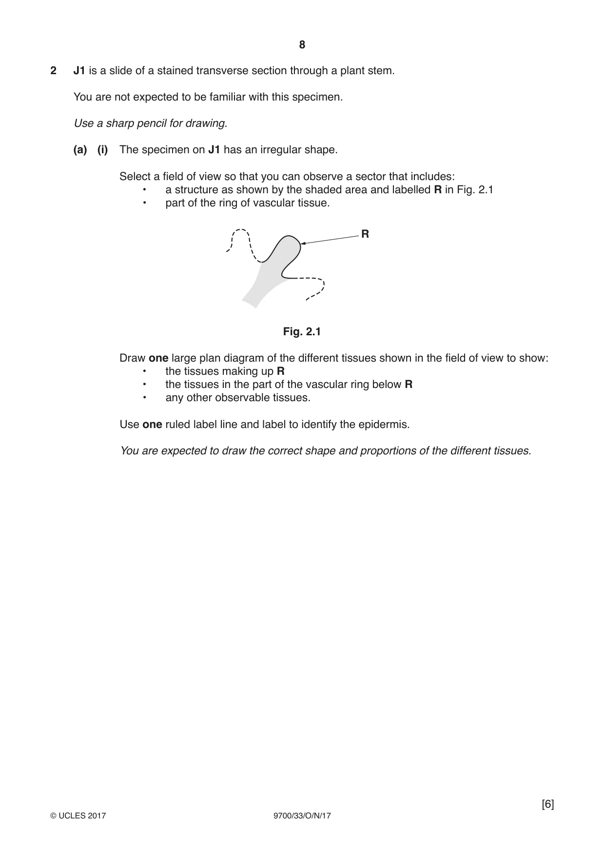 Cambridge A Level Biology 9700 2017 Oct/Nov Paper 3 · Variant 3 question paper, page 8 of 12