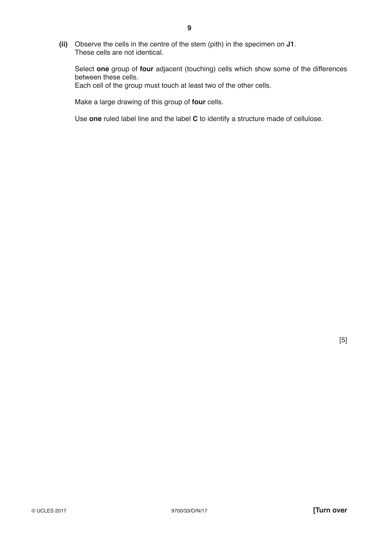 Cambridge A Level Biology 9700 2017 Oct/Nov Paper 3 · Variant 3 question paper, page 9 of 12
