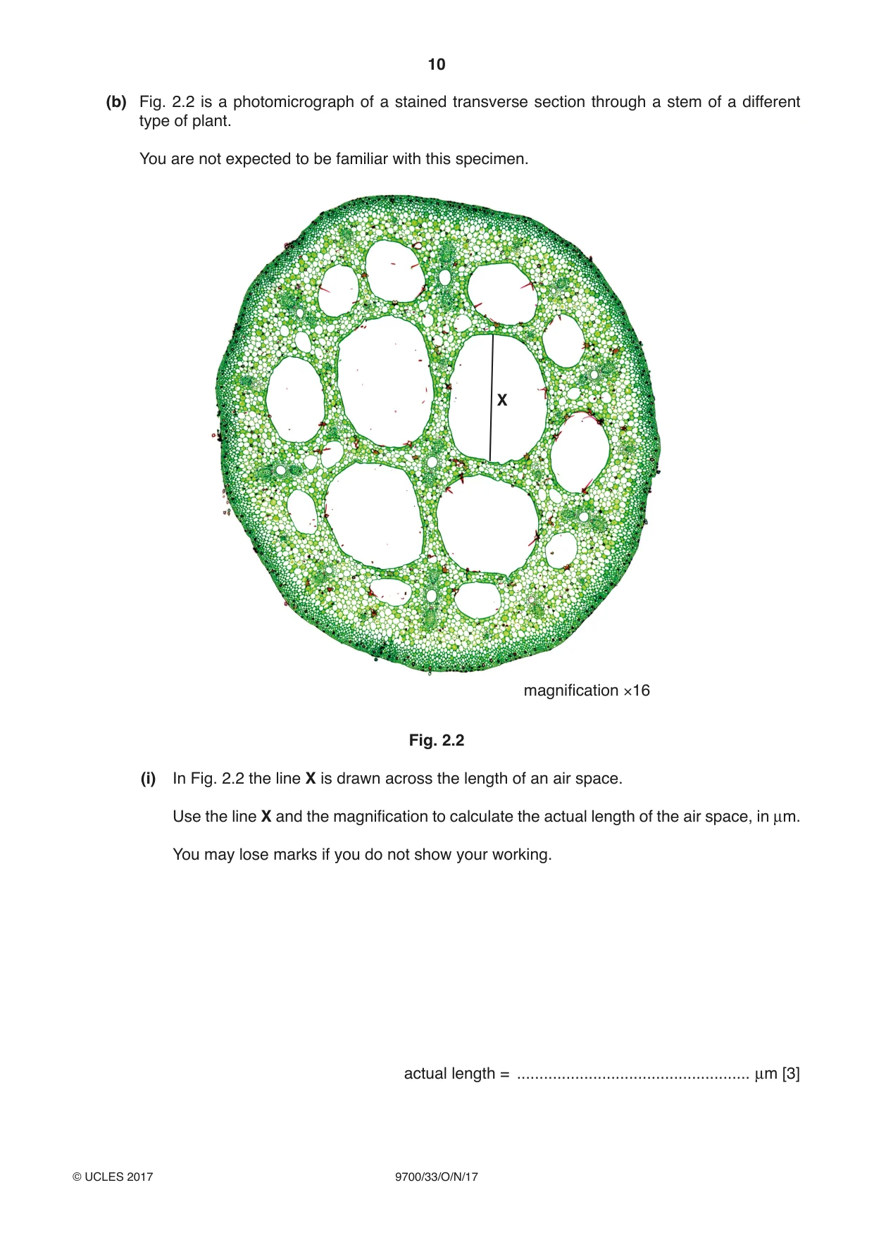 Cambridge A Level Biology 9700 2017 Oct/Nov Paper 3 · Variant 3 question paper, page 10 of 12