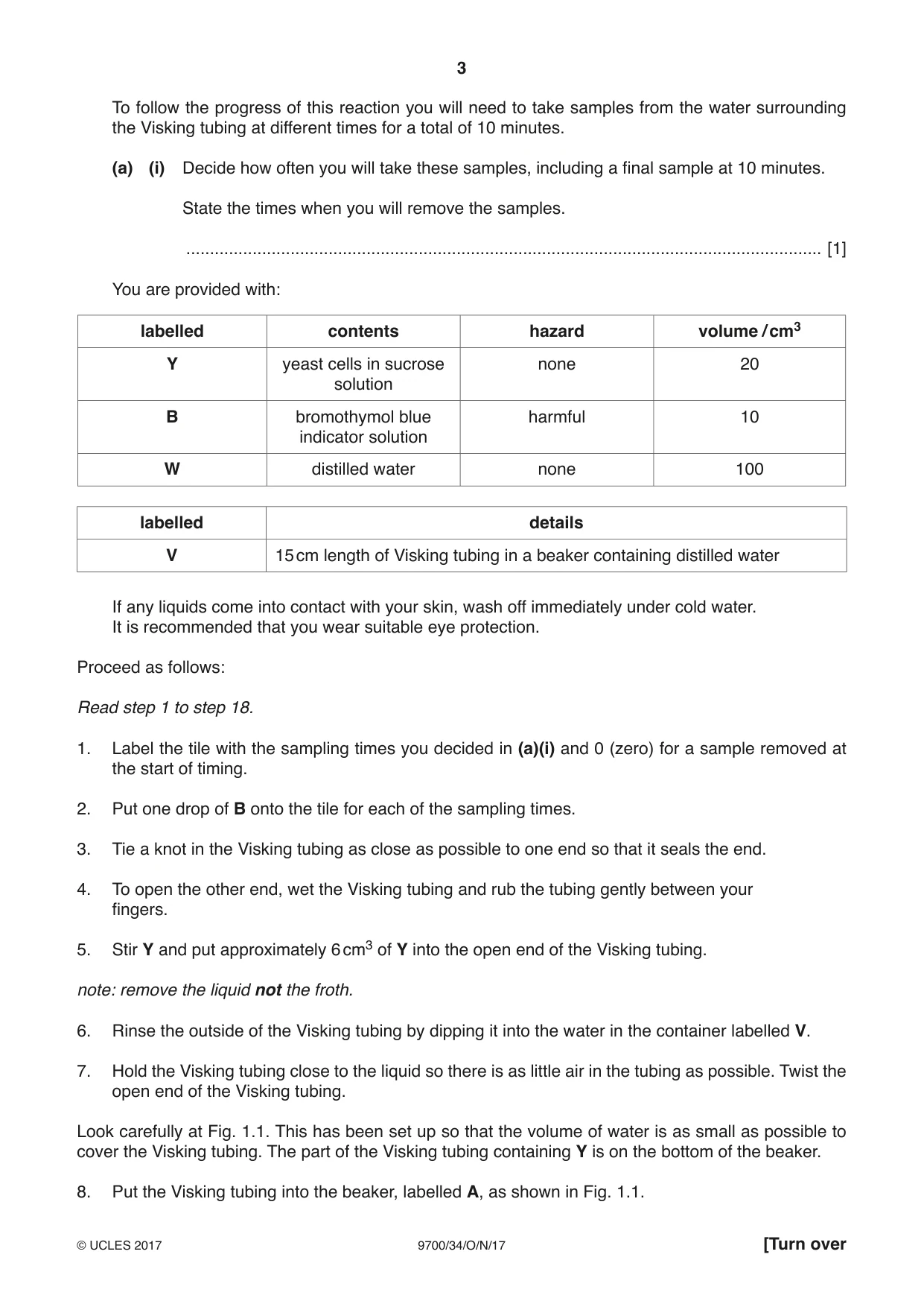 Cambridge A Level Biology 9700 2017 Oct/Nov Paper 3 · Variant 4 question paper, page 3 of 12