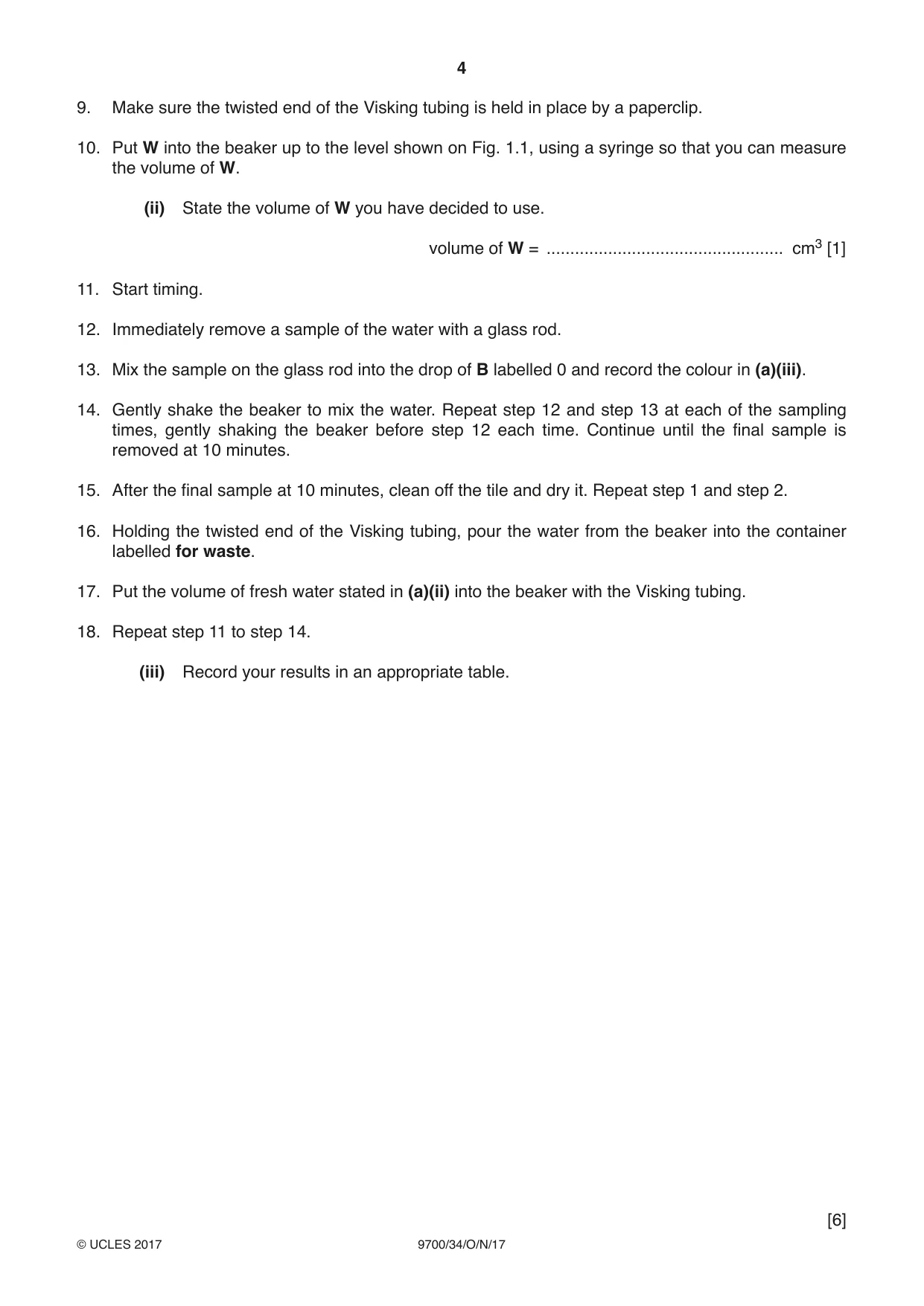 Cambridge A Level Biology 9700 2017 Oct/Nov Paper 3 · Variant 4 question paper, page 4 of 12