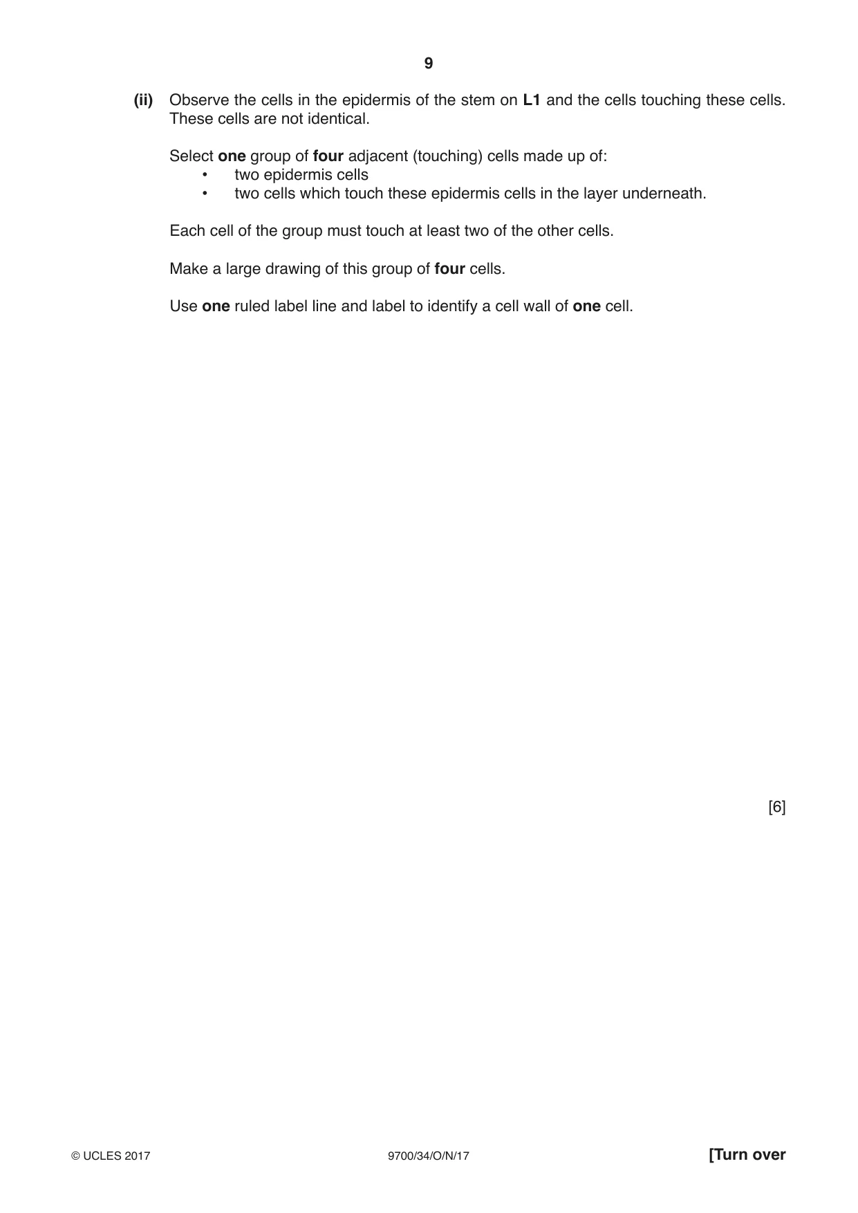 Cambridge A Level Biology 9700 2017 Oct/Nov Paper 3 · Variant 4 question paper, page 9 of 12