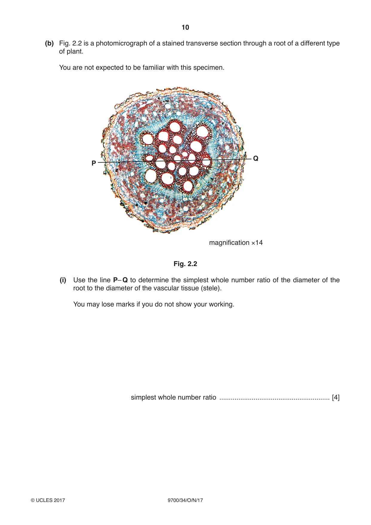 Cambridge A Level Biology 9700 2017 Oct/Nov Paper 3 · Variant 4 question paper, page 10 of 12