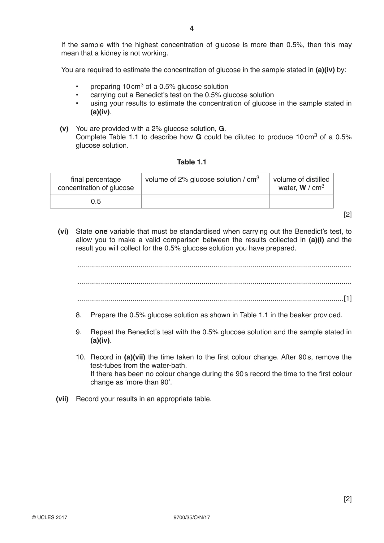 Cambridge A Level Biology 9700 2017 Oct/Nov Paper 3 · Variant 5 question paper, page 4 of 16