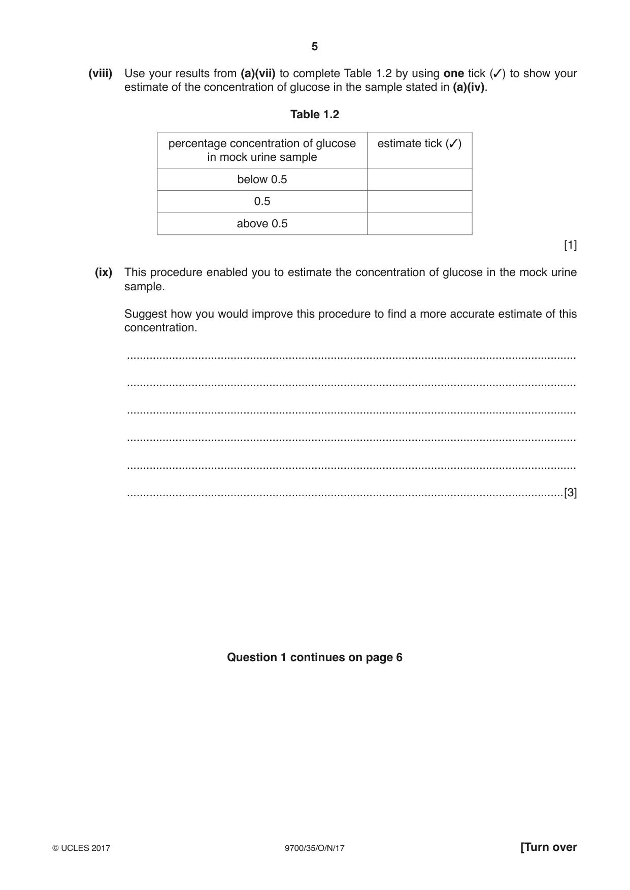 Cambridge A Level Biology 9700 2017 Oct/Nov Paper 3 · Variant 5 question paper, page 5 of 16
