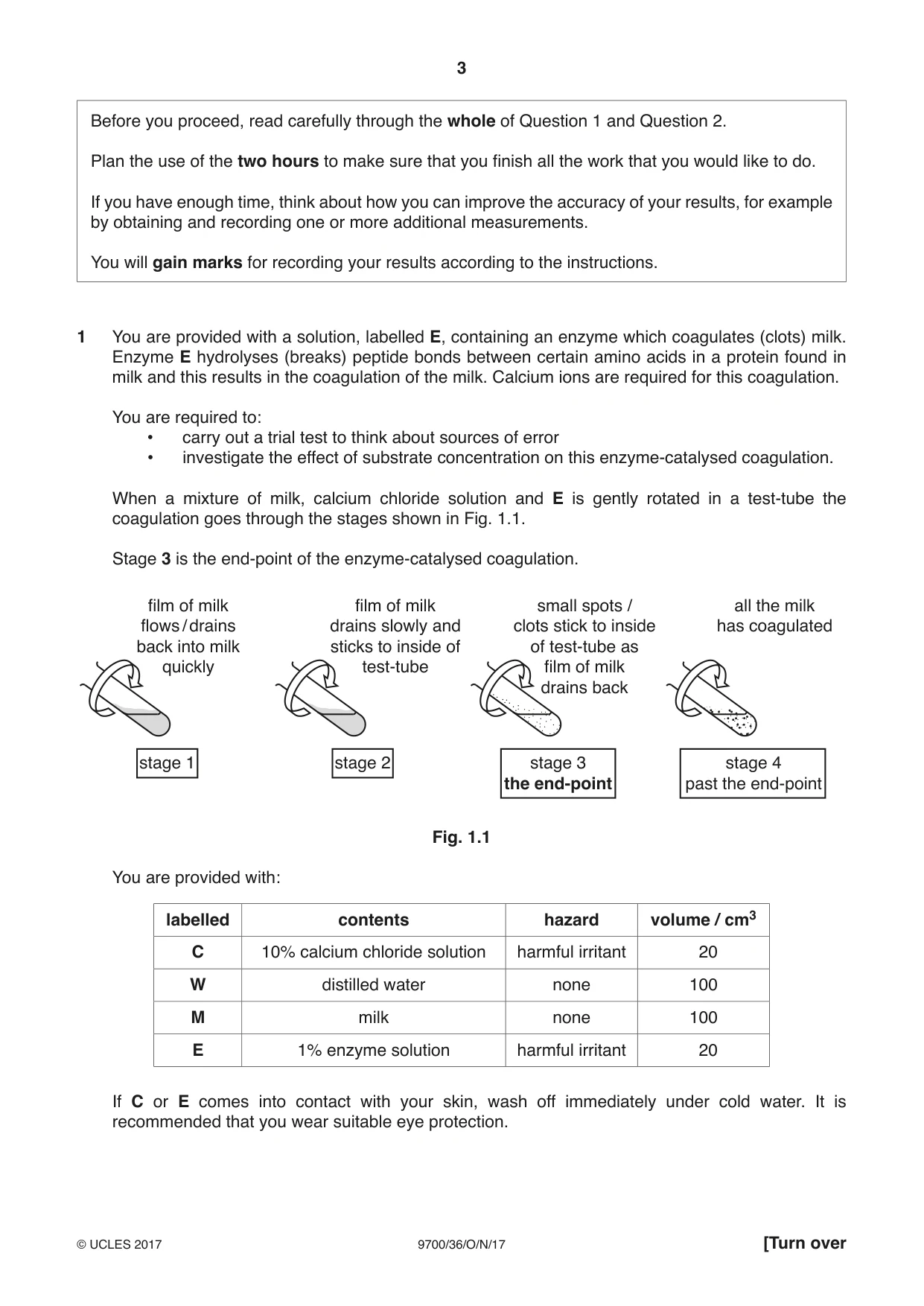 Cambridge A Level Biology 9700 2017 Oct/Nov Paper 3 · Variant 6 question paper, page 3 of 16