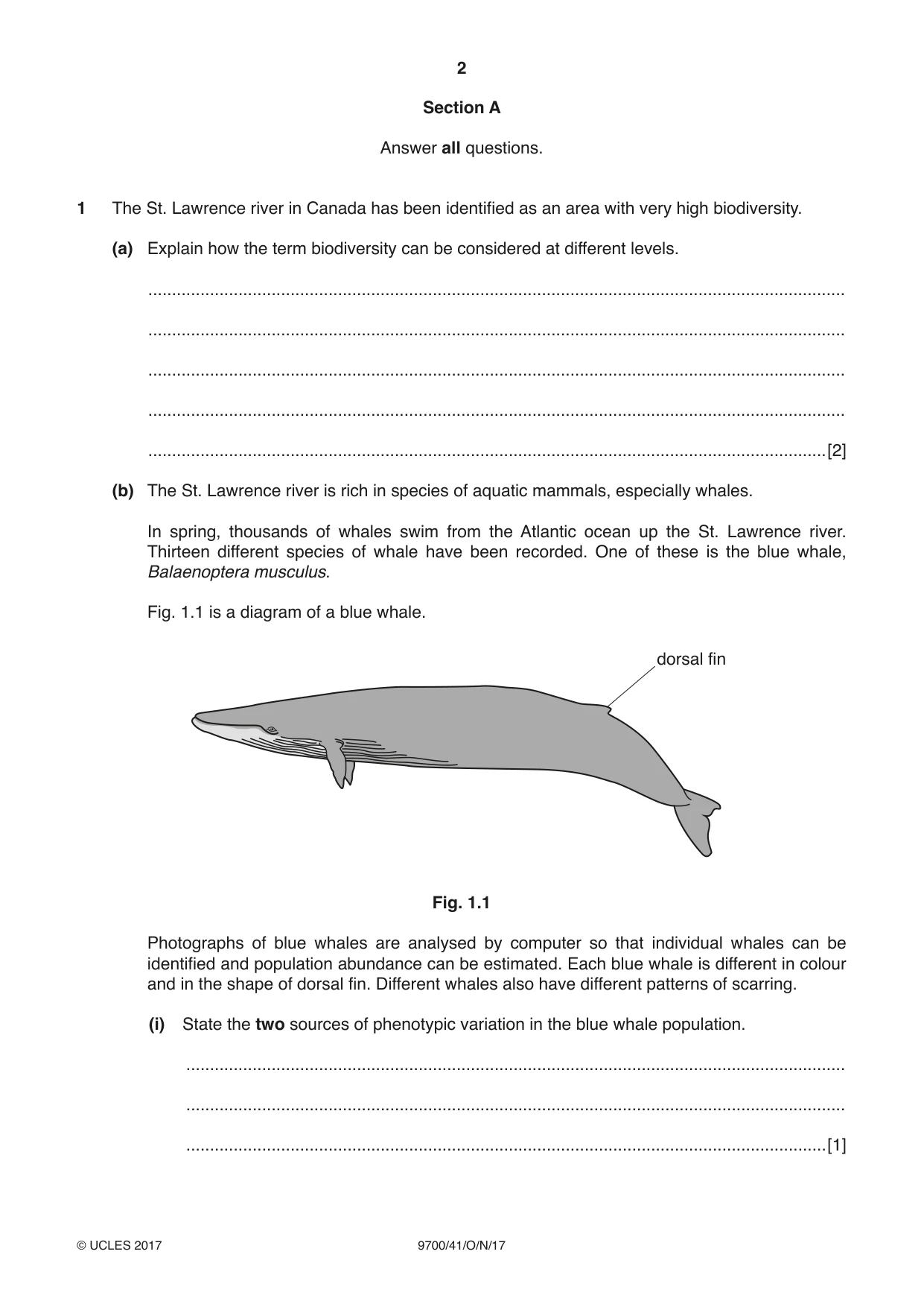 Cambridge A Level Biology 9700 2017 Oct/Nov Paper 4 · Variant 1 question paper, page 2 of 24