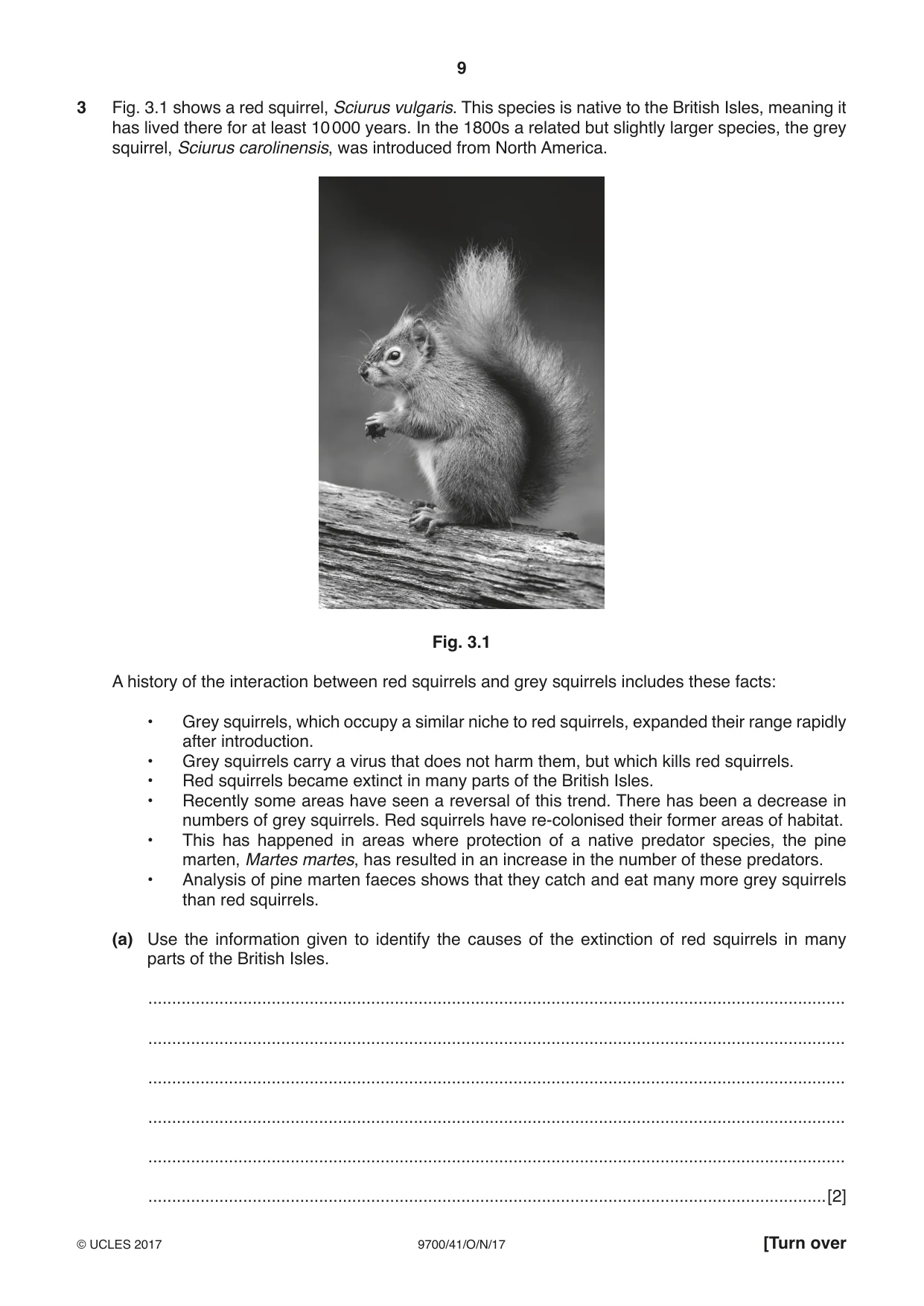 Cambridge A Level Biology 9700 2017 Oct/Nov Paper 4 · Variant 1 question paper, page 9 of 24