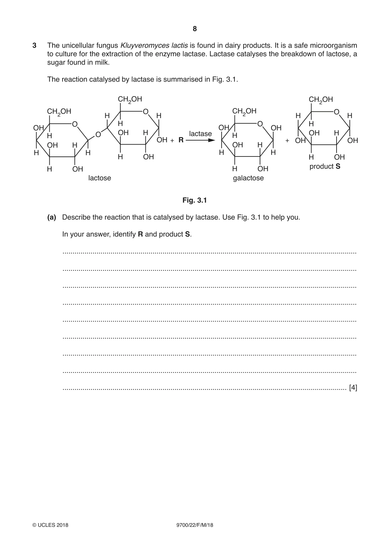 Cambridge A Level Biology 9700 2018 Feb/March Paper 2 · Variant 2 question paper, page 8 of 16