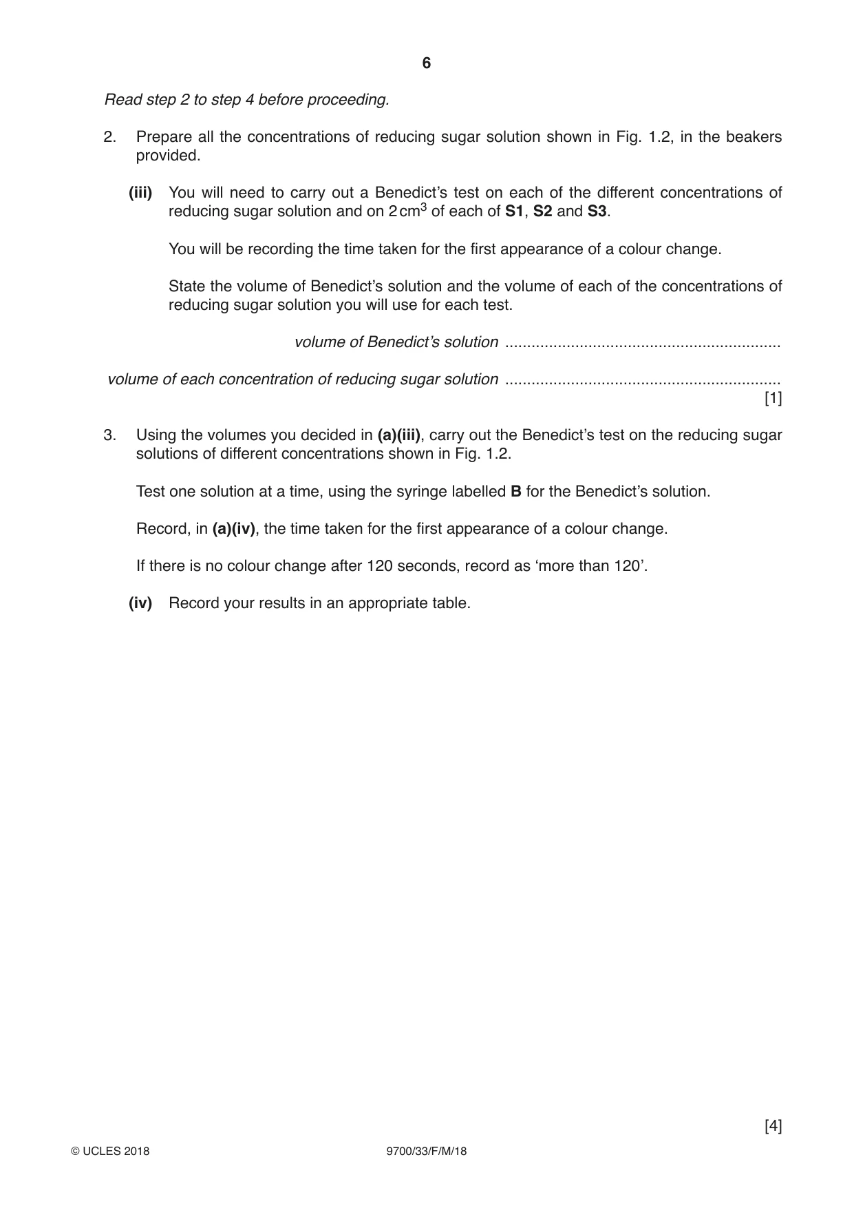 Cambridge A Level Biology 9700 2018 Feb/March Paper 3 · Variant 3 question paper, page 6 of 16