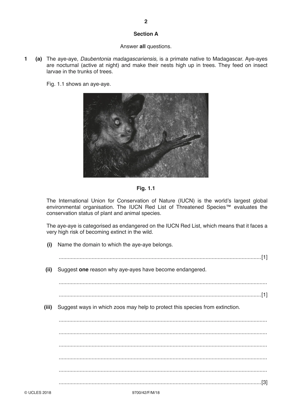 Cambridge A Level Biology 9700 2018 Feb/March Paper 4 · Variant 2 question paper, page 2 of 28