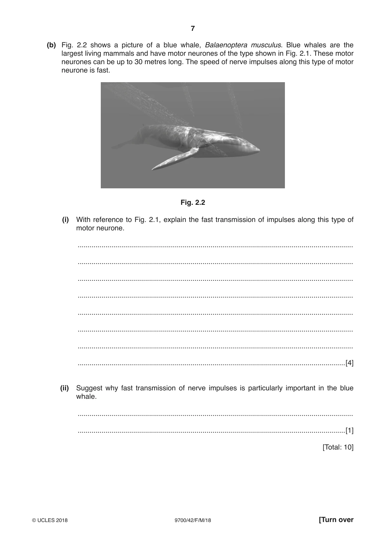 Cambridge A Level Biology 9700 2018 Feb/March Paper 4 · Variant 2 question paper, page 7 of 28