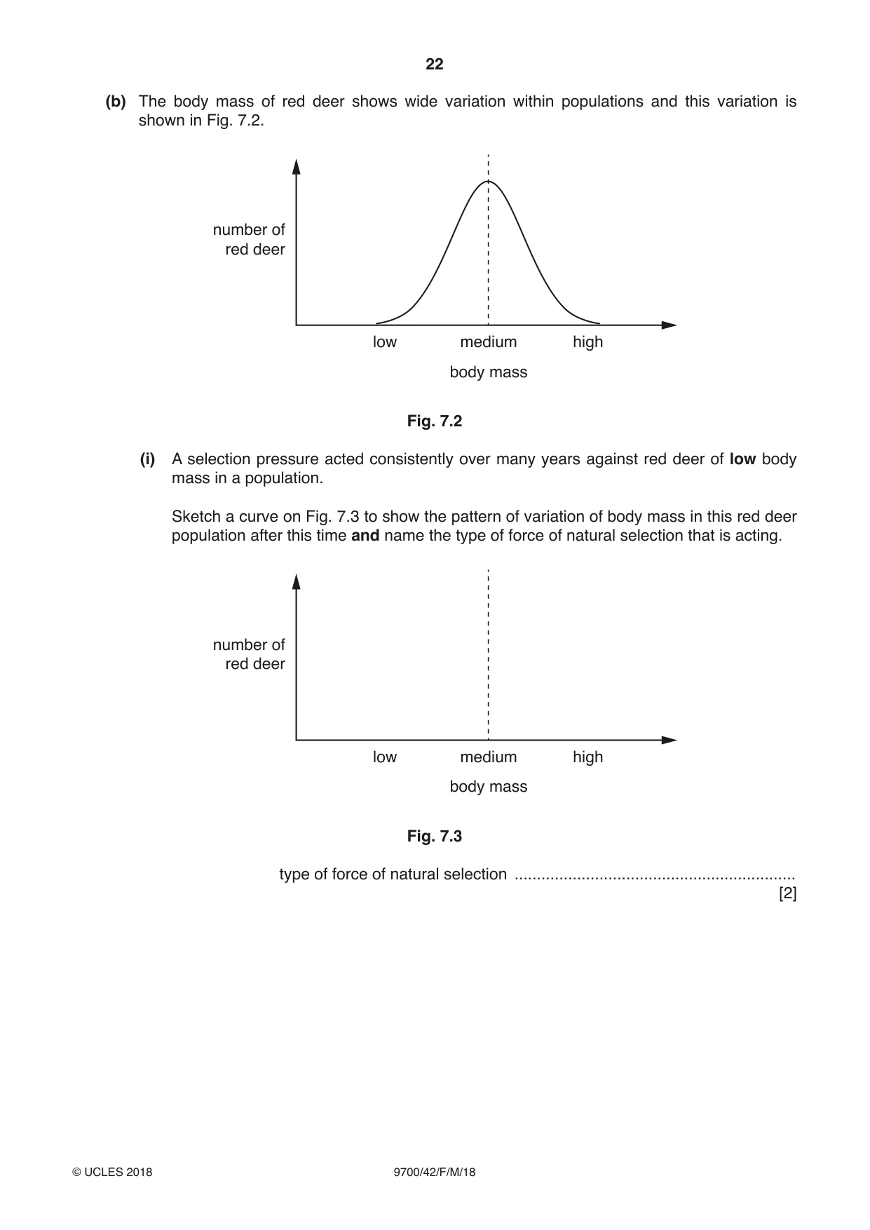 Cambridge A Level Biology 9700 2018 Feb/March Paper 4 · Variant 2 question paper, page 22 of 28