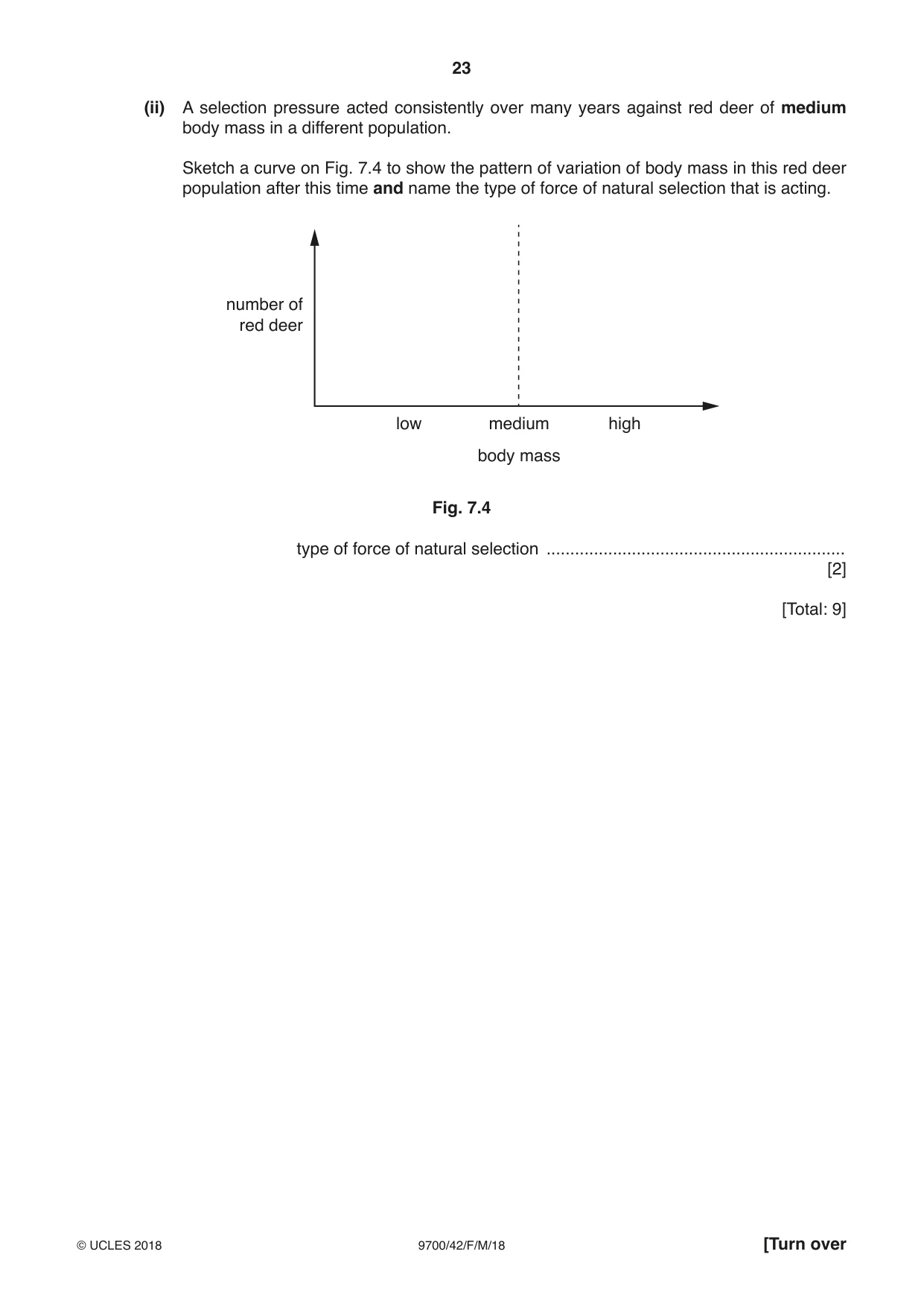 Cambridge A Level Biology 9700 2018 Feb/March Paper 4 · Variant 2 question paper, page 23 of 28