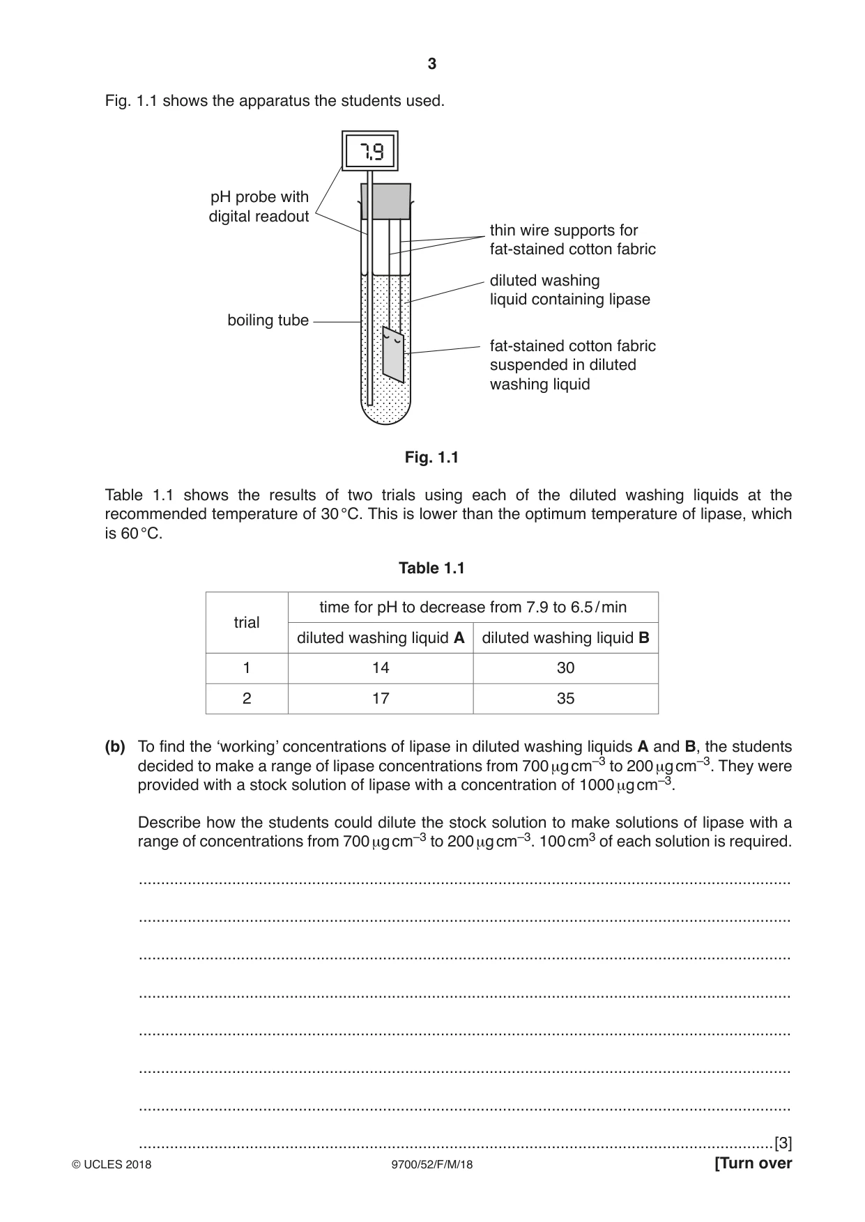 Cambridge A Level Biology 9700 2018 Feb/March Paper 5 · Variant 2 question paper, page 3 of 8