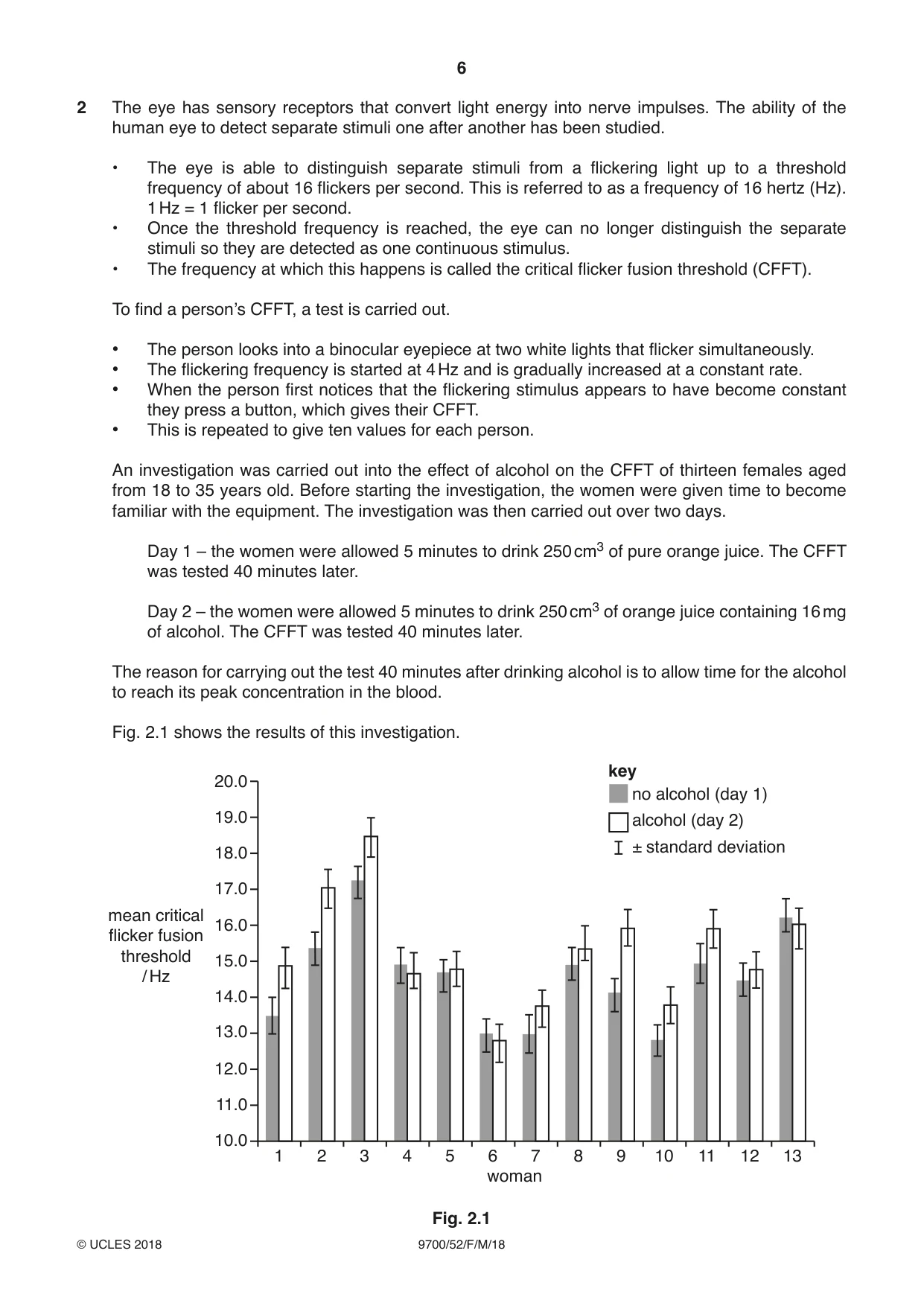Cambridge A Level Biology 9700 2018 Feb/March Paper 5 · Variant 2 question paper, page 6 of 8