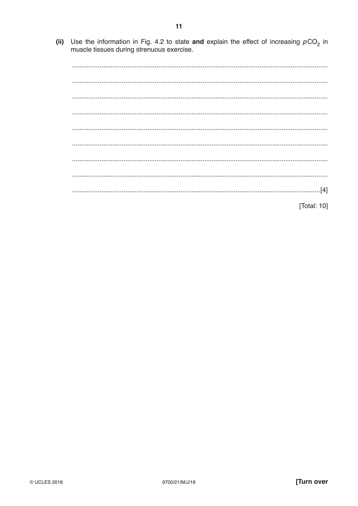 Cambridge A Level Biology 9700 2018 May/June Paper 2 · Variant 1 question paper, page 11 of 16