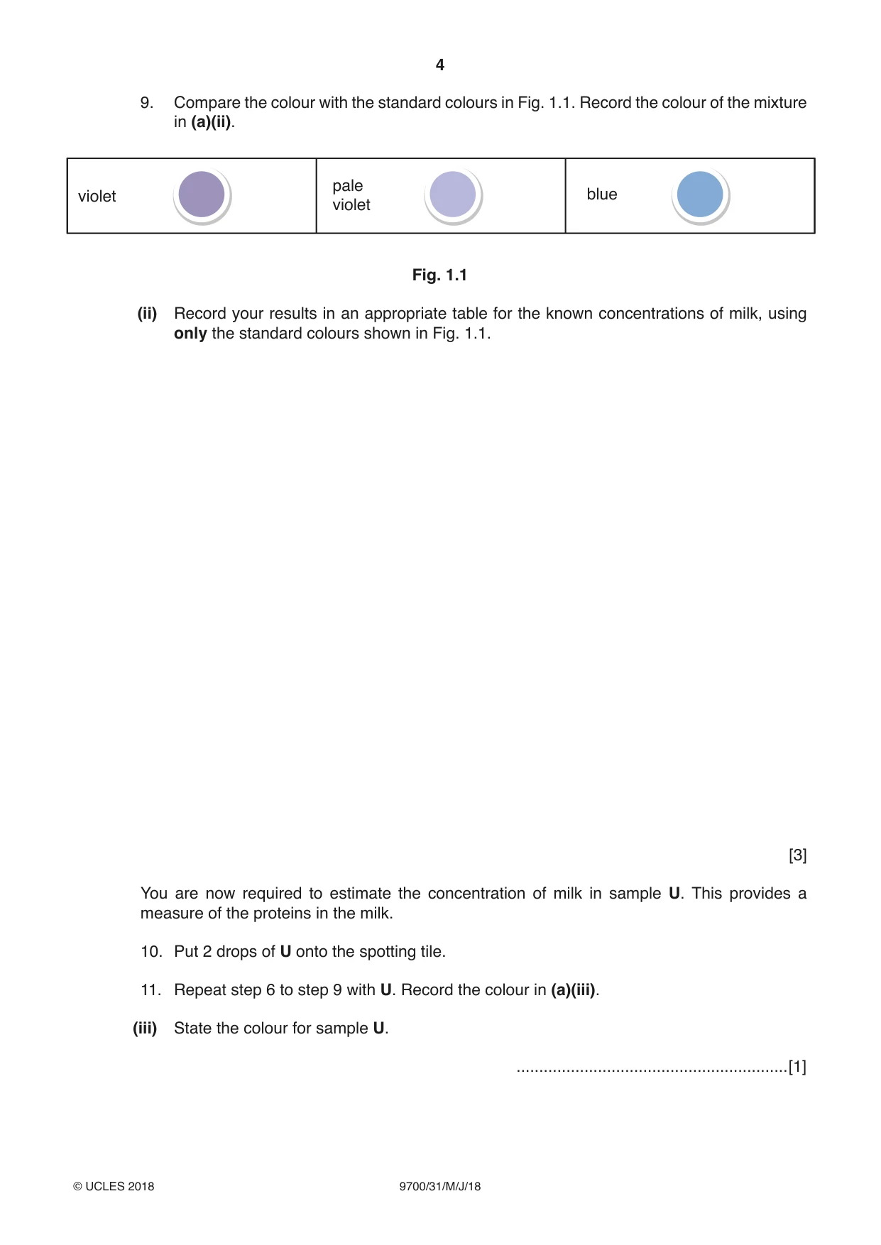Cambridge A Level Biology 9700 2018 May/June Paper 3 · Variant 1 question paper, page 4 of 16