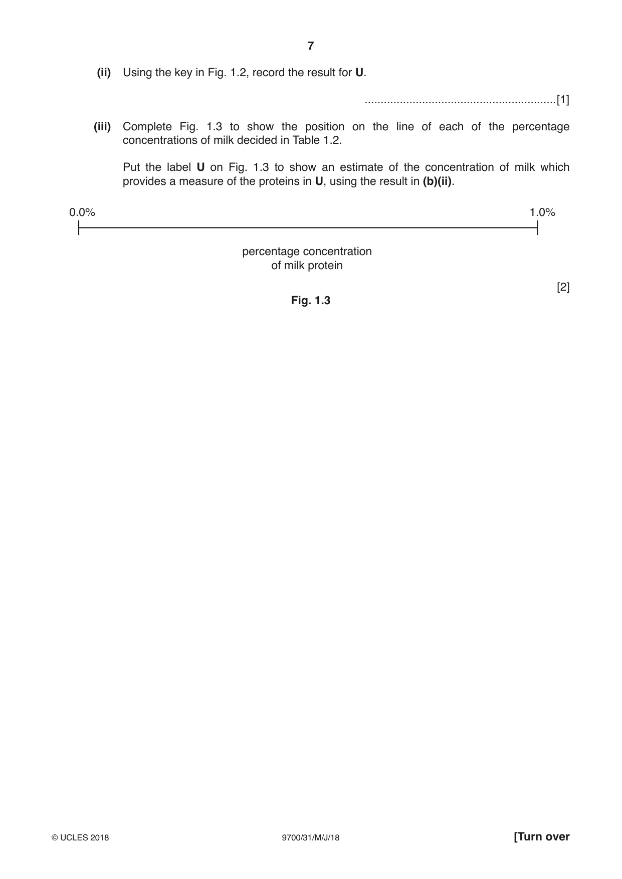 Cambridge A Level Biology 9700 2018 May/June Paper 3 · Variant 1 question paper, page 7 of 16