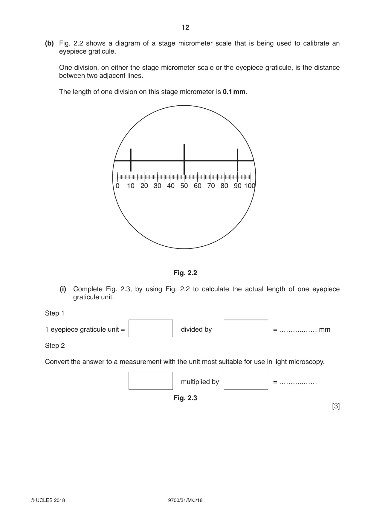 Cambridge A Level Biology 9700 2018 May/June Paper 3 · Variant 1 question paper, page 12 of 16